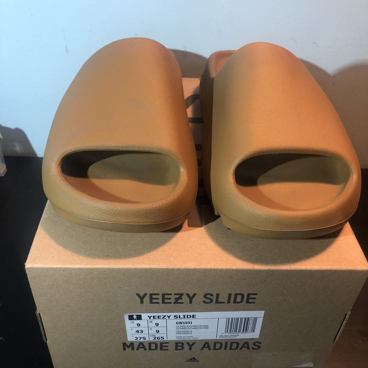 image of Adidas Yeezy Slide Ochre Size Uk 9/ Us 9, Men's
