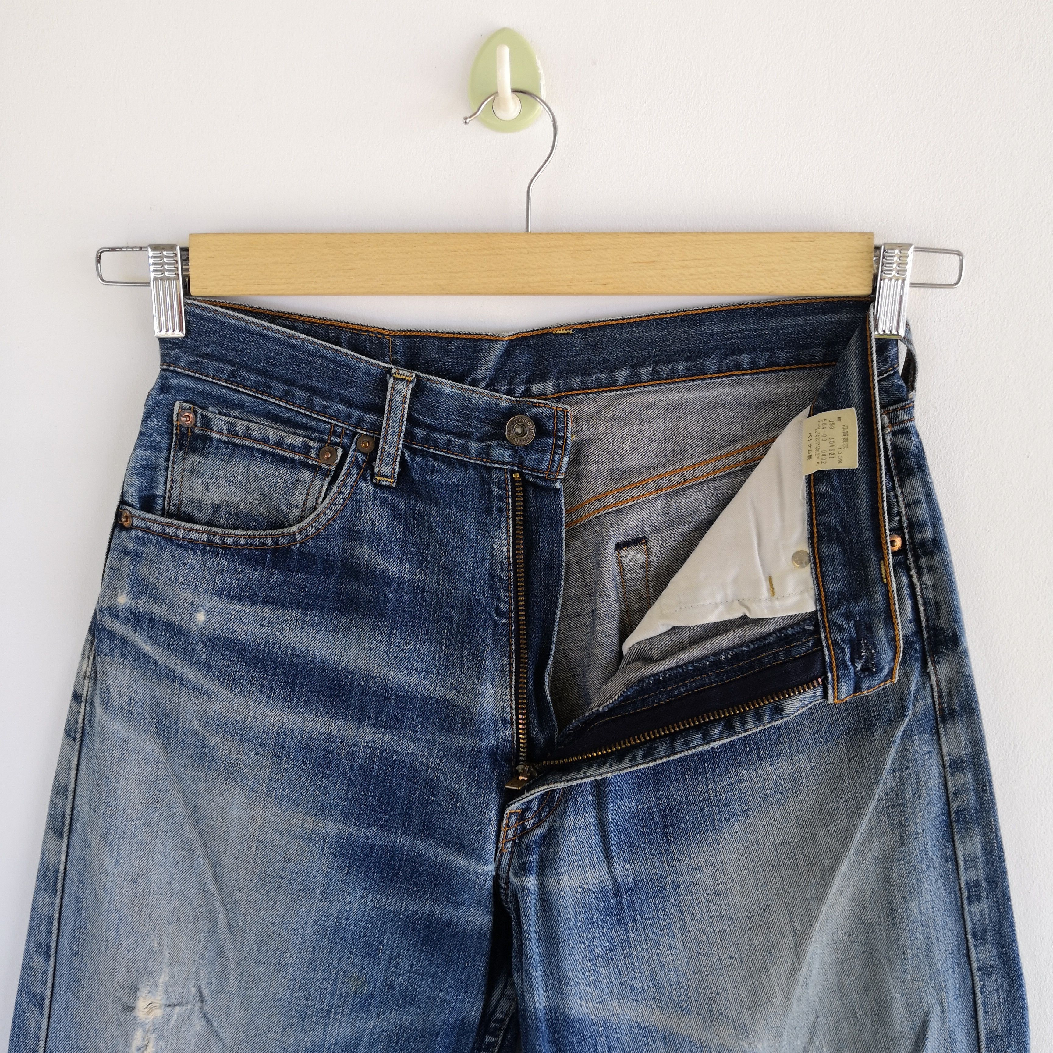 Levi's W31 Vintage Levi's Distressed Jeans Levis Blue Denim Pants Size US 30 / EU 46 - 8 Thumbnail