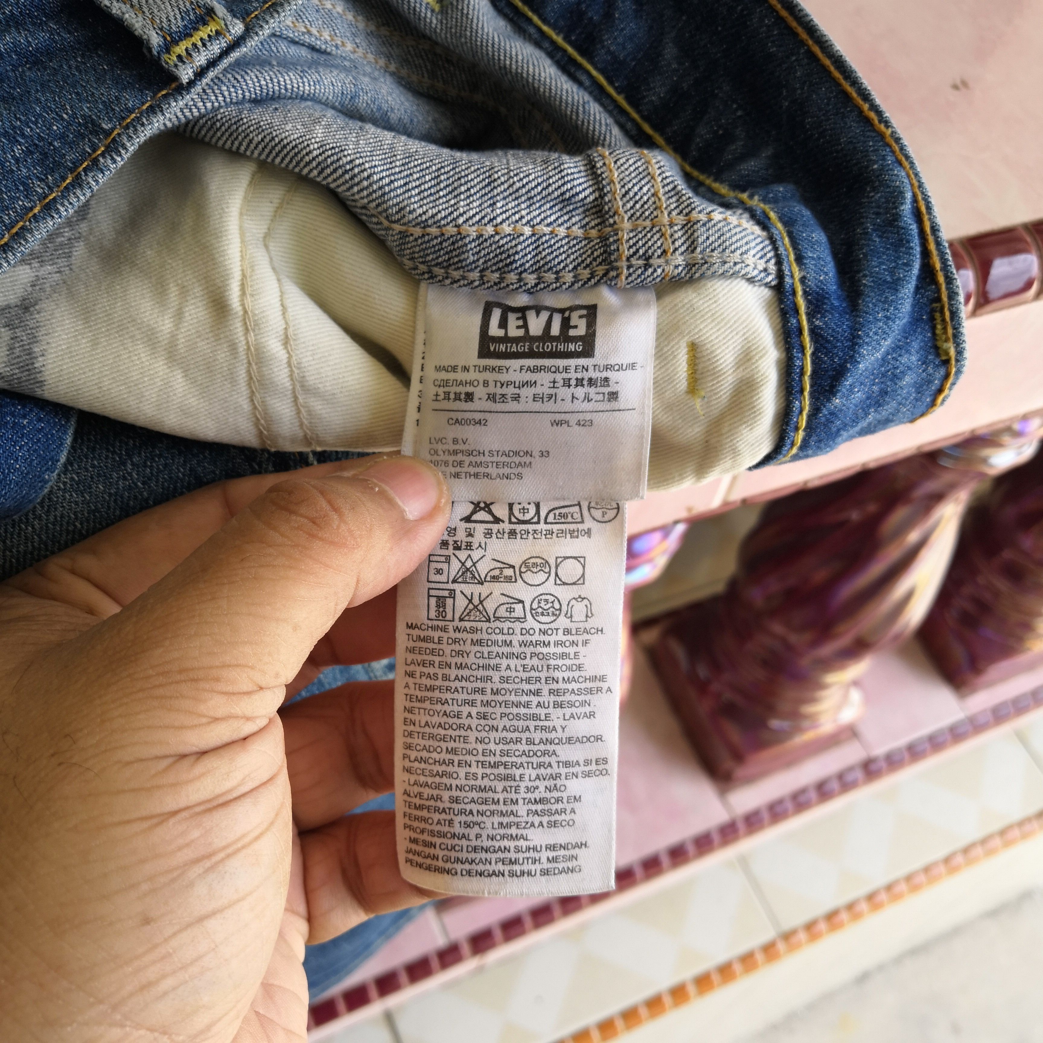 Levi's Vintage Orange Tab Levi's Jeans Levis Ripped Skinny Denim Size US 30 / EU 46 - 13 Thumbnail