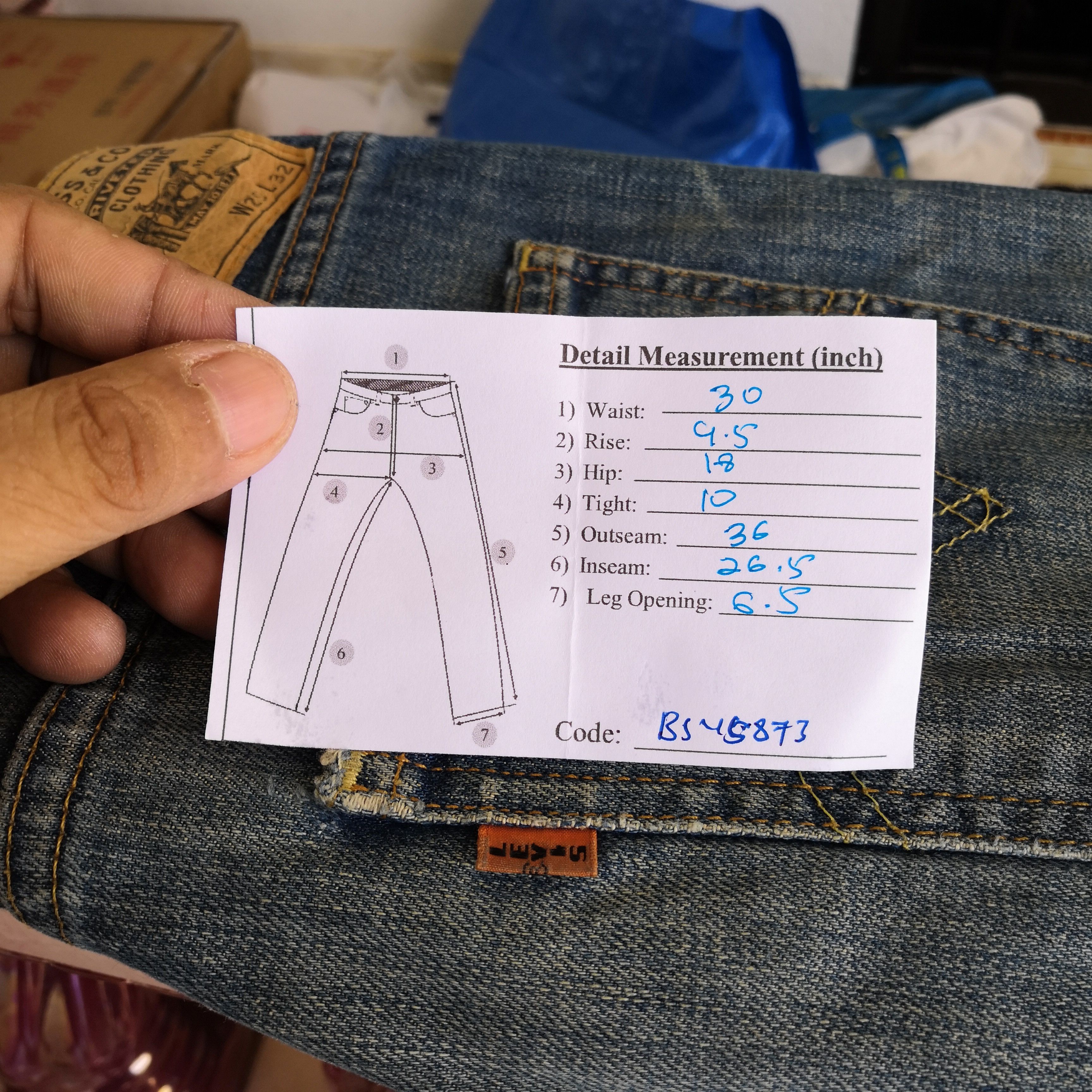 Levi's Vintage Orange Tab Levi's Jeans Levis Ripped Skinny Denim Size US 30 / EU 46 - 14 Thumbnail