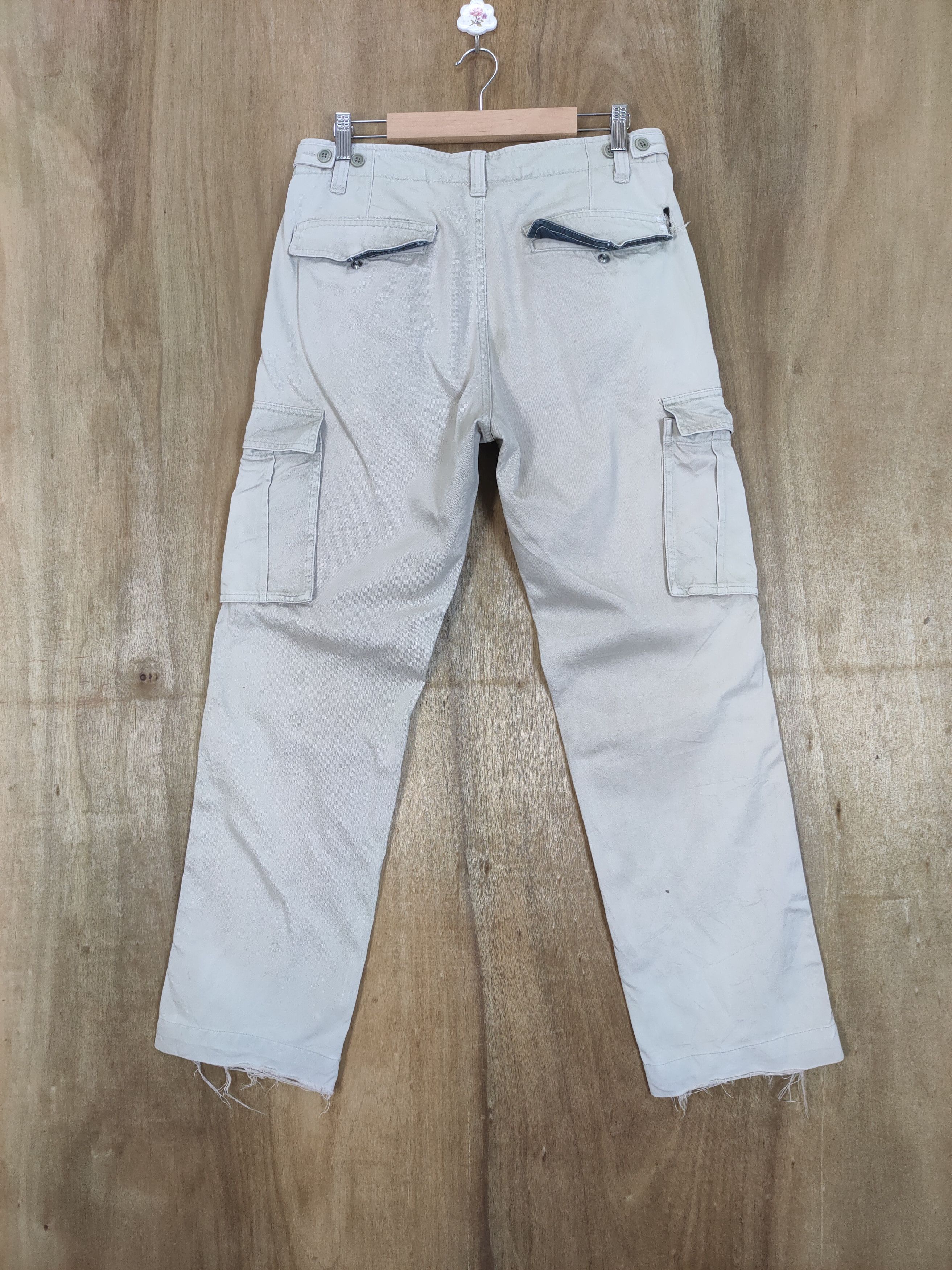 Japanese Brand VINTAGE SHIPS FADED WHITE CARGO PANTS Size US 30 / EU 46 - 11 Thumbnail