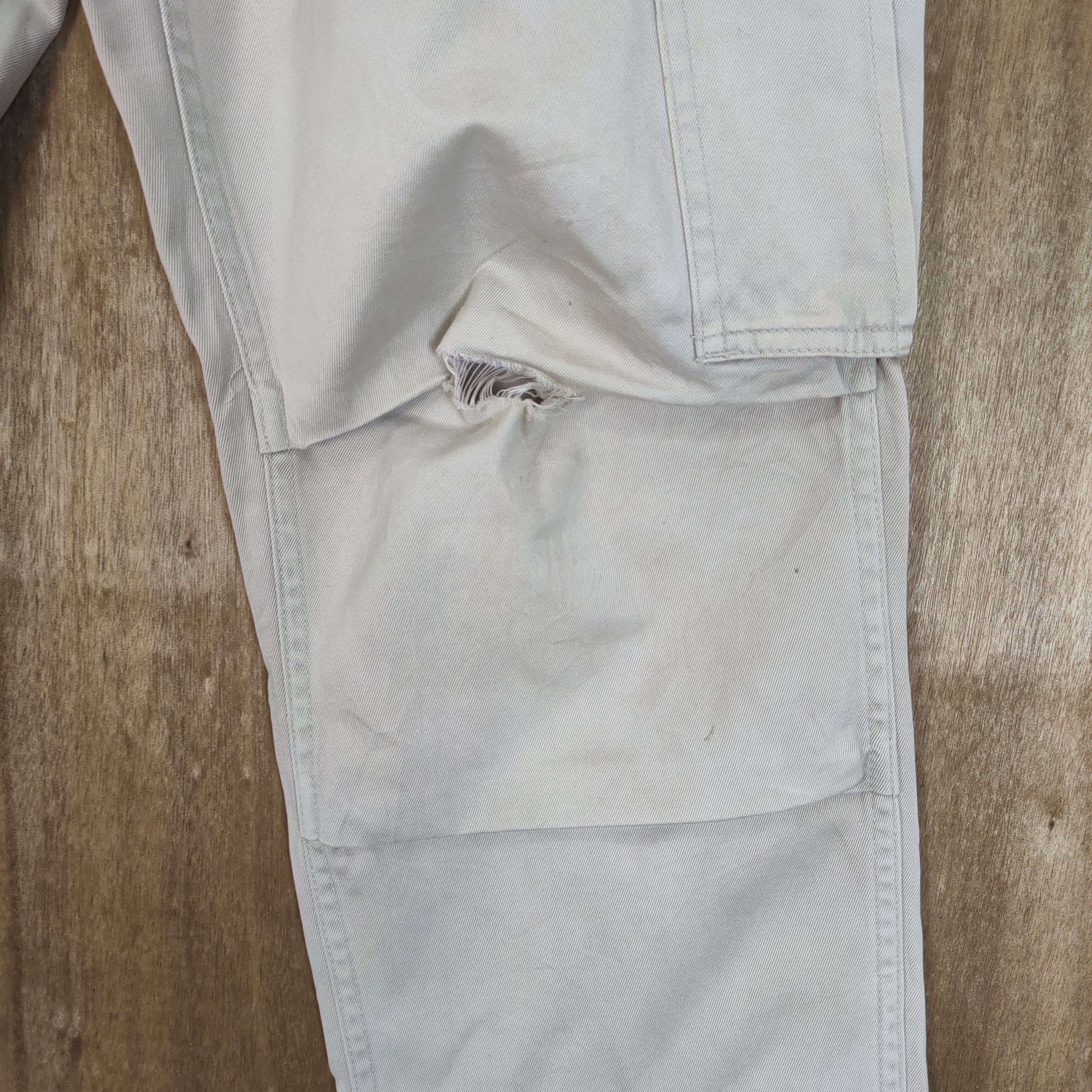 Japanese Brand VINTAGE SHIPS FADED WHITE CARGO PANTS Size US 30 / EU 46 - 7 Thumbnail