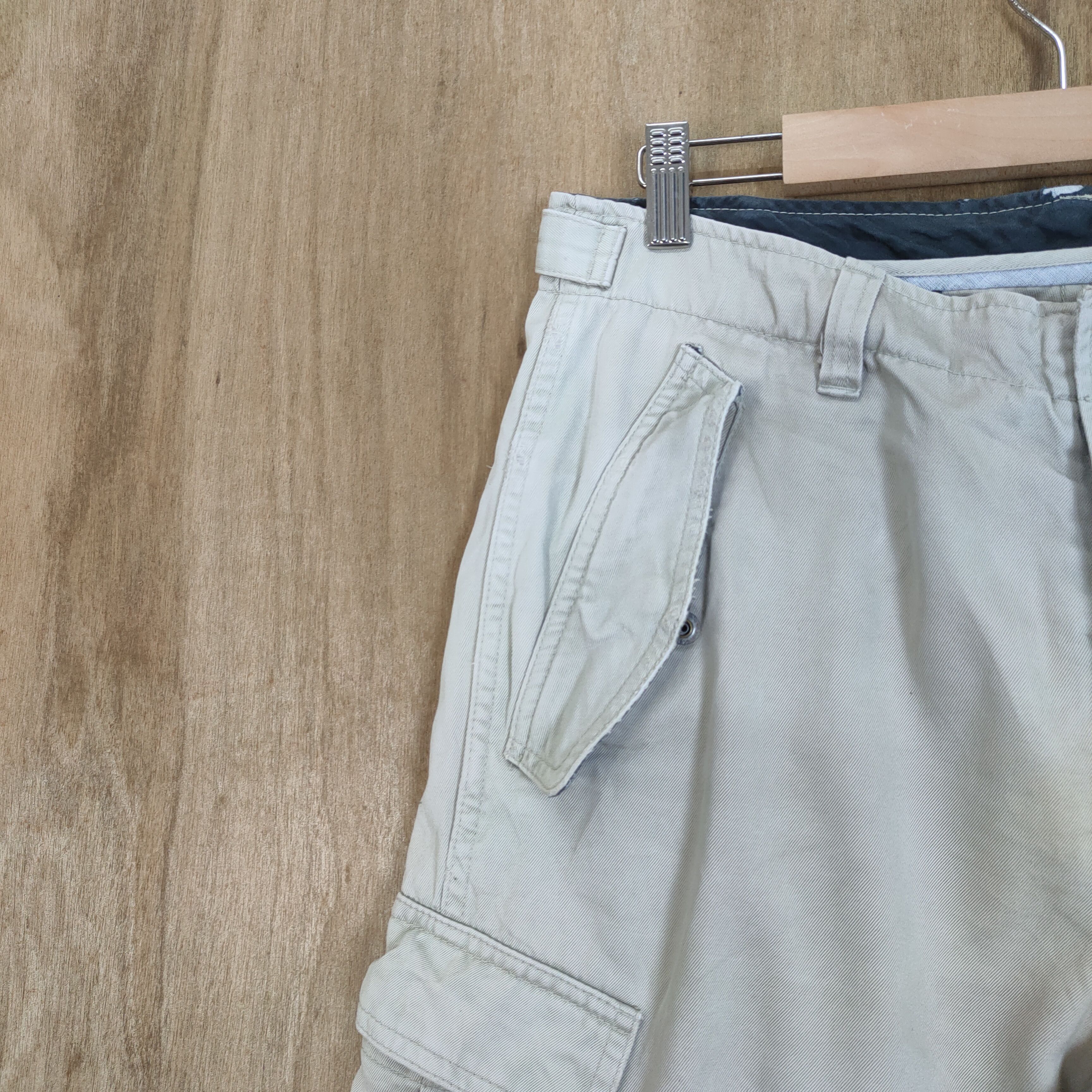 Japanese Brand VINTAGE SHIPS FADED WHITE CARGO PANTS Size US 30 / EU 46 - 5 Thumbnail