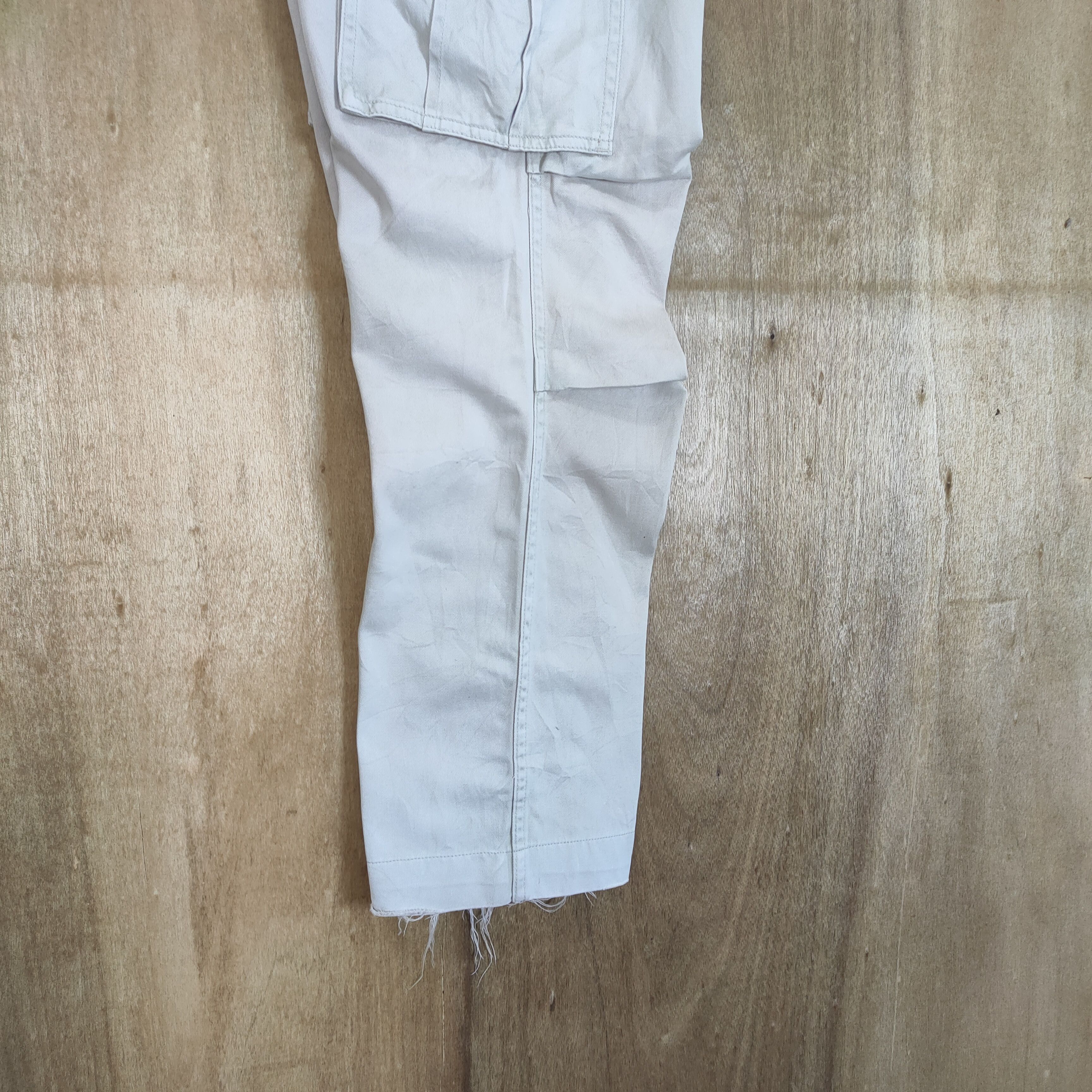 Japanese Brand VINTAGE SHIPS FADED WHITE CARGO PANTS Size US 30 / EU 46 - 19 Thumbnail