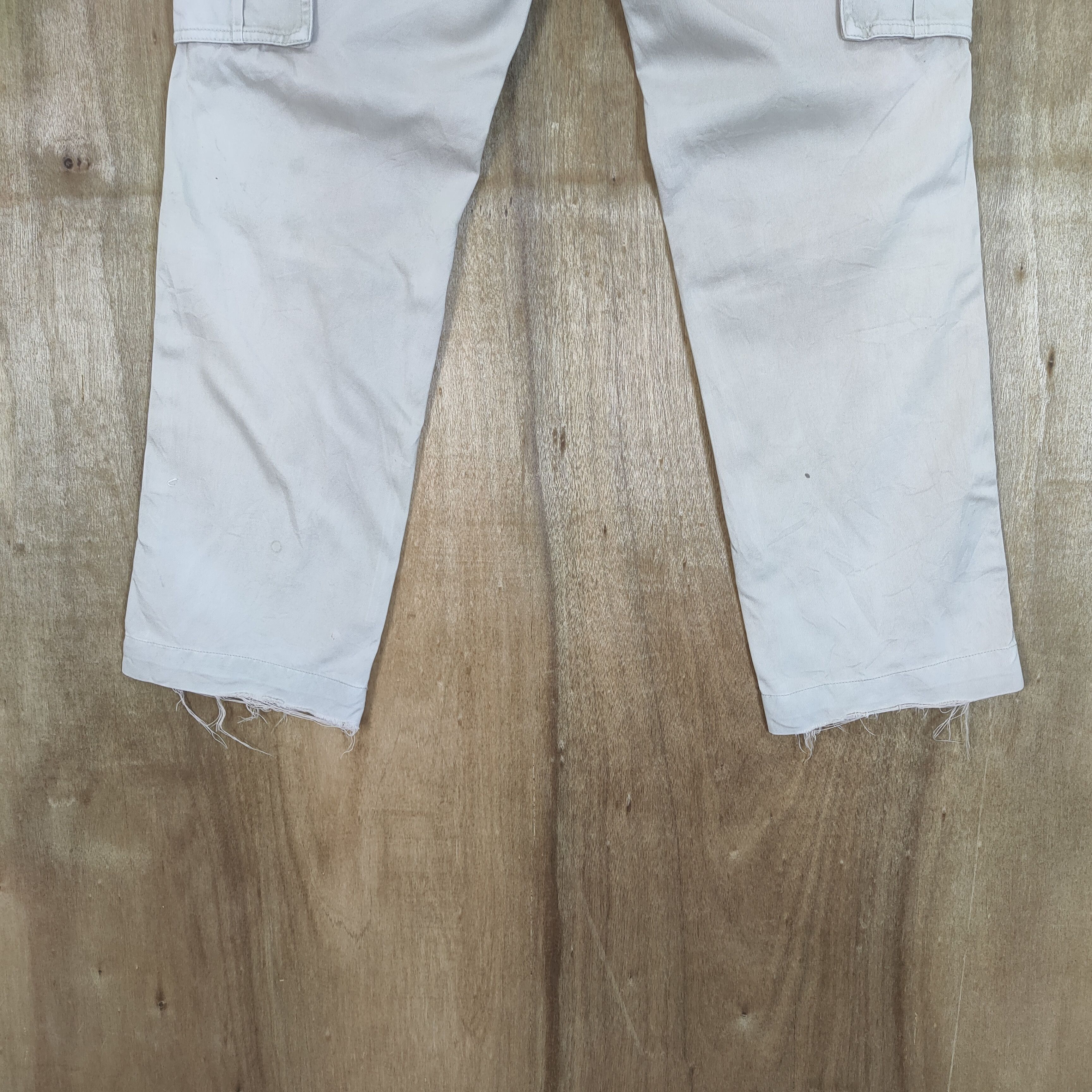 Japanese Brand VINTAGE SHIPS FADED WHITE CARGO PANTS Size US 30 / EU 46 - 13 Thumbnail