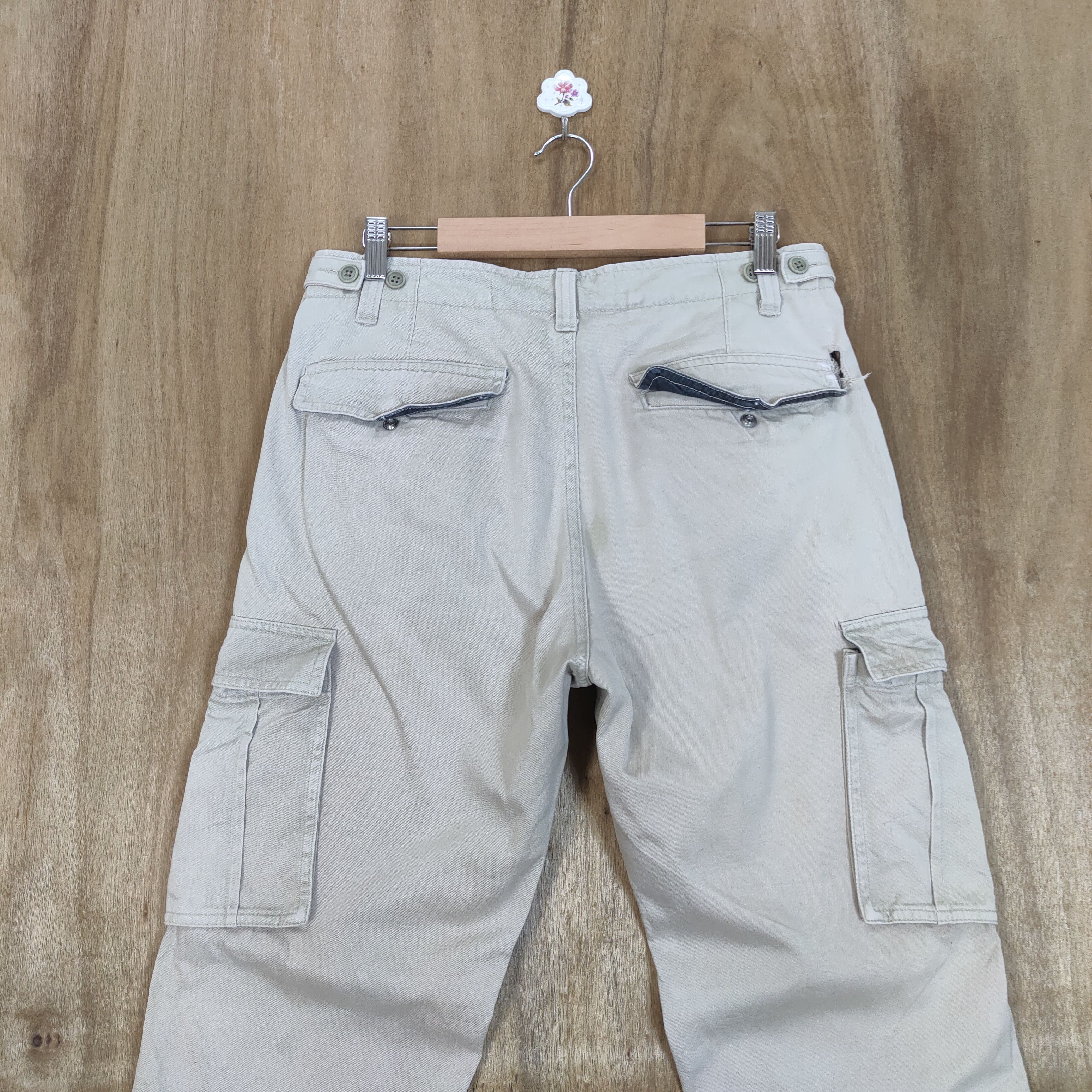 Japanese Brand VINTAGE SHIPS FADED WHITE CARGO PANTS Size US 30 / EU 46 - 12 Thumbnail