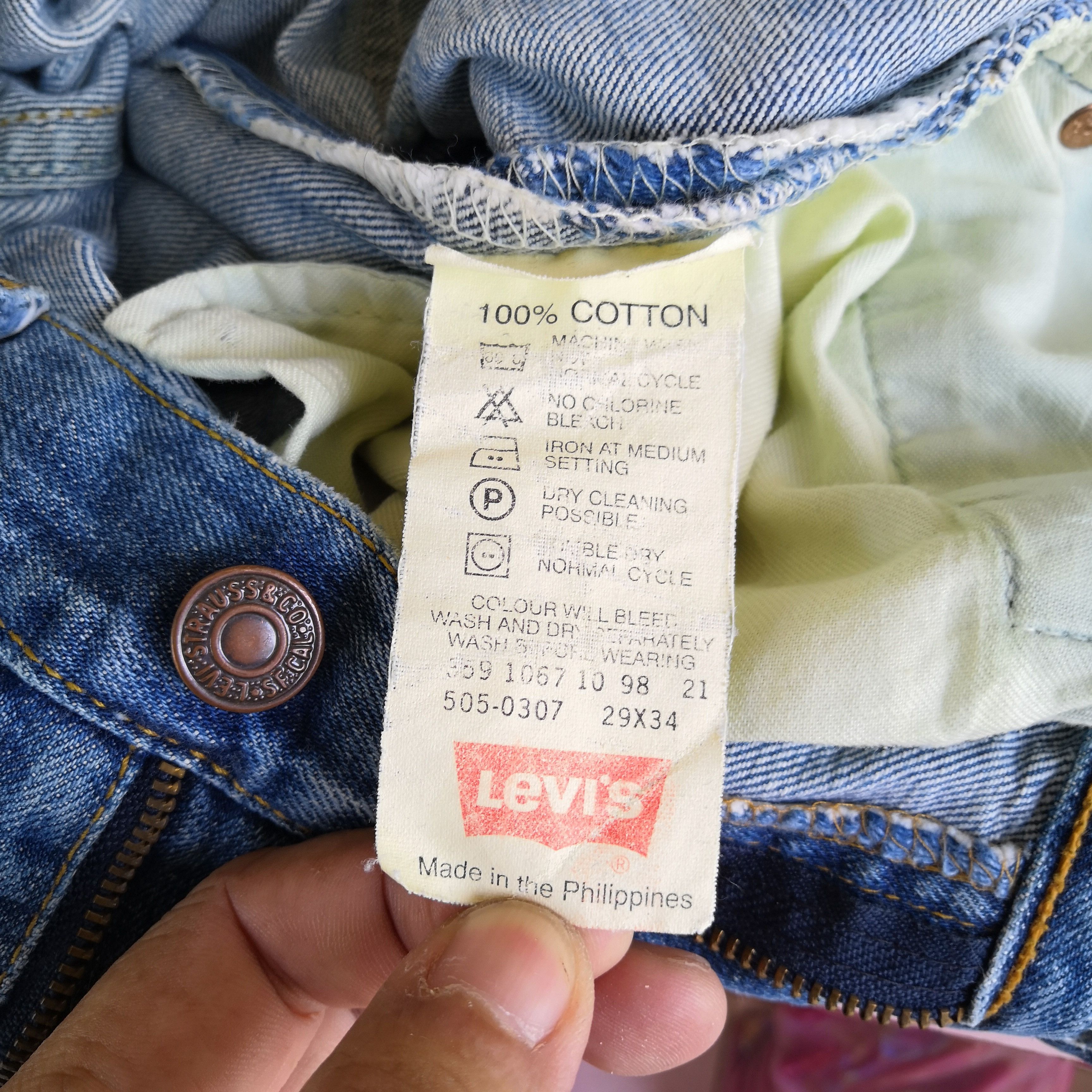 Levi's Vintage Levi's Denim Levis 505 Distressed Jeans Pants Size 26" / US 2 / IT 38 - 12 Thumbnail
