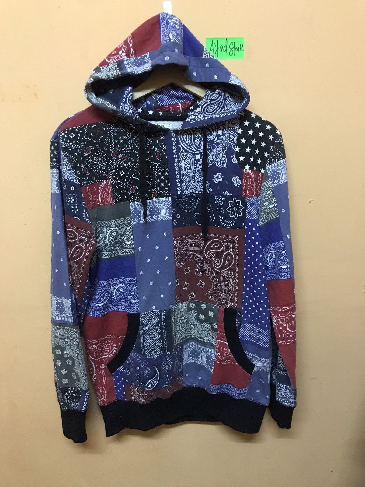 ‼️GPPR BANDANA PRINT BANDIT PULLOVER HOODIE LIKE KAPITAL‼️