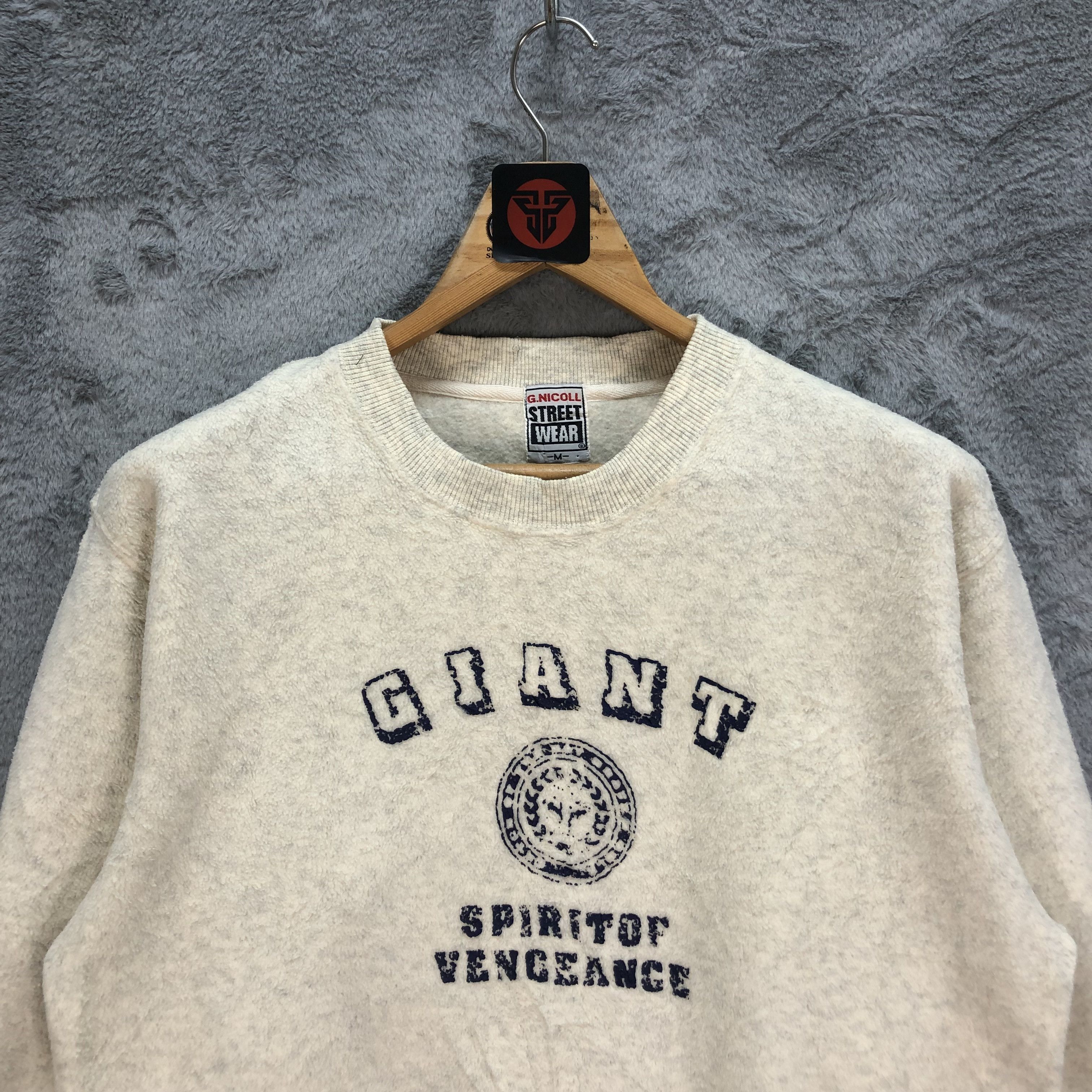 Japanese Brand GNICOLL STREETWEAR GIANT SPIRIT OF VENGEANCE FLEECE #6394-64 Size US M / EU 48-50 / 2 - 2 Thumbnail
