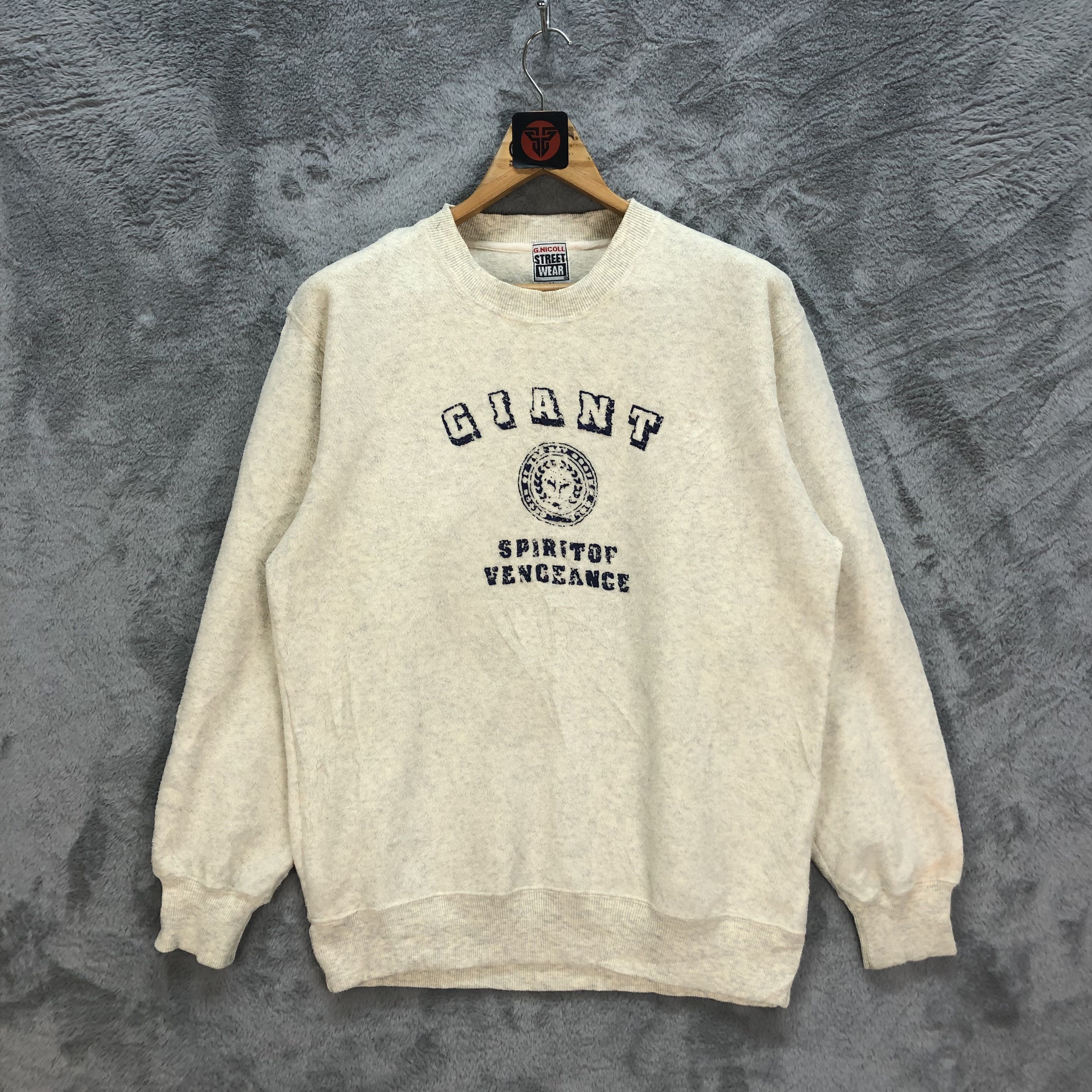 Japanese Brand GNICOLL STREETWEAR GIANT SPIRIT OF VENGEANCE FLEECE #6394-64 Size US M / EU 48-50 / 2 - 1 Thumbnail