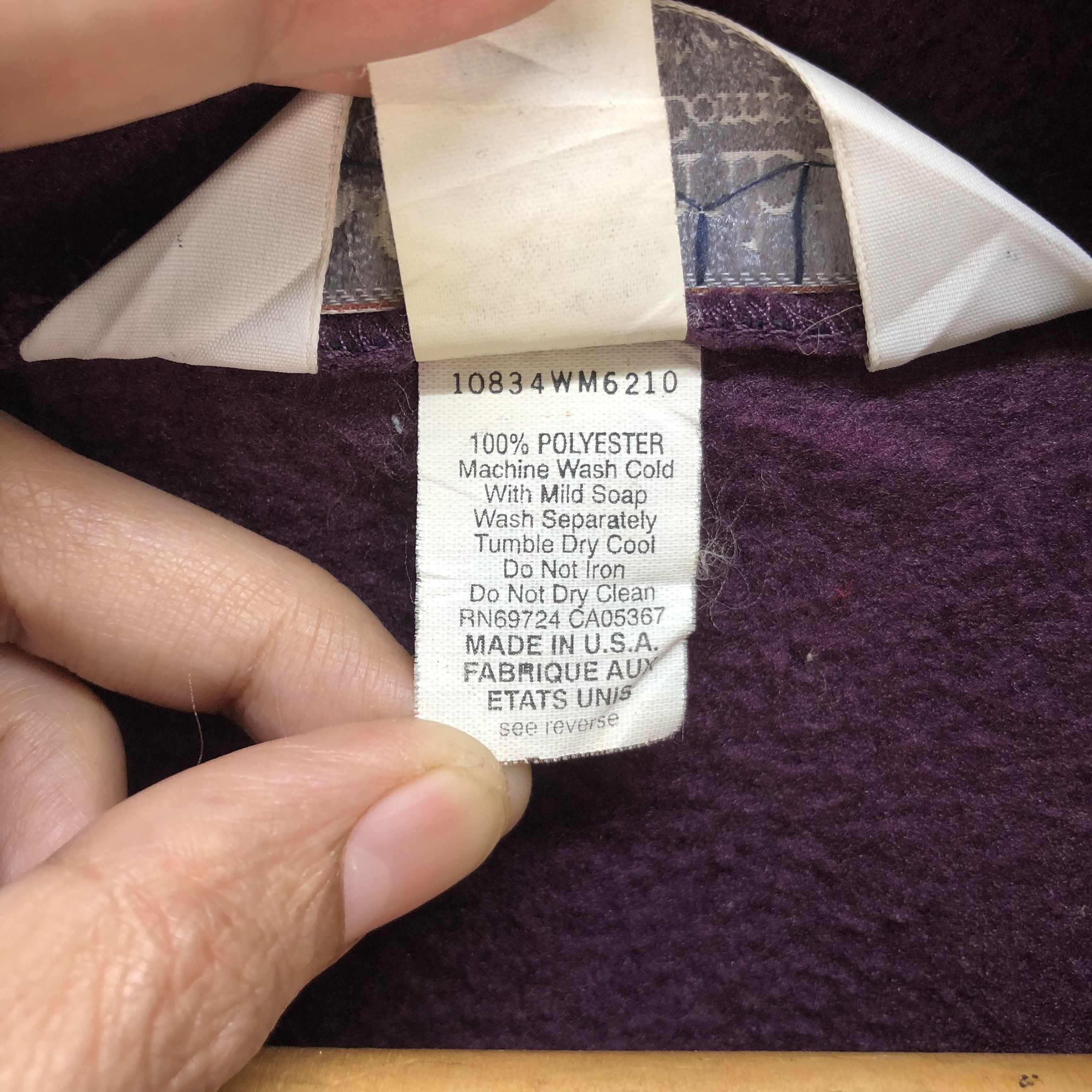 Columbia COLUMBIA SNAP BUTTON PURPLE FLEECE #6396-64 Size US XL / EU 56 / 4 - 9 Thumbnail