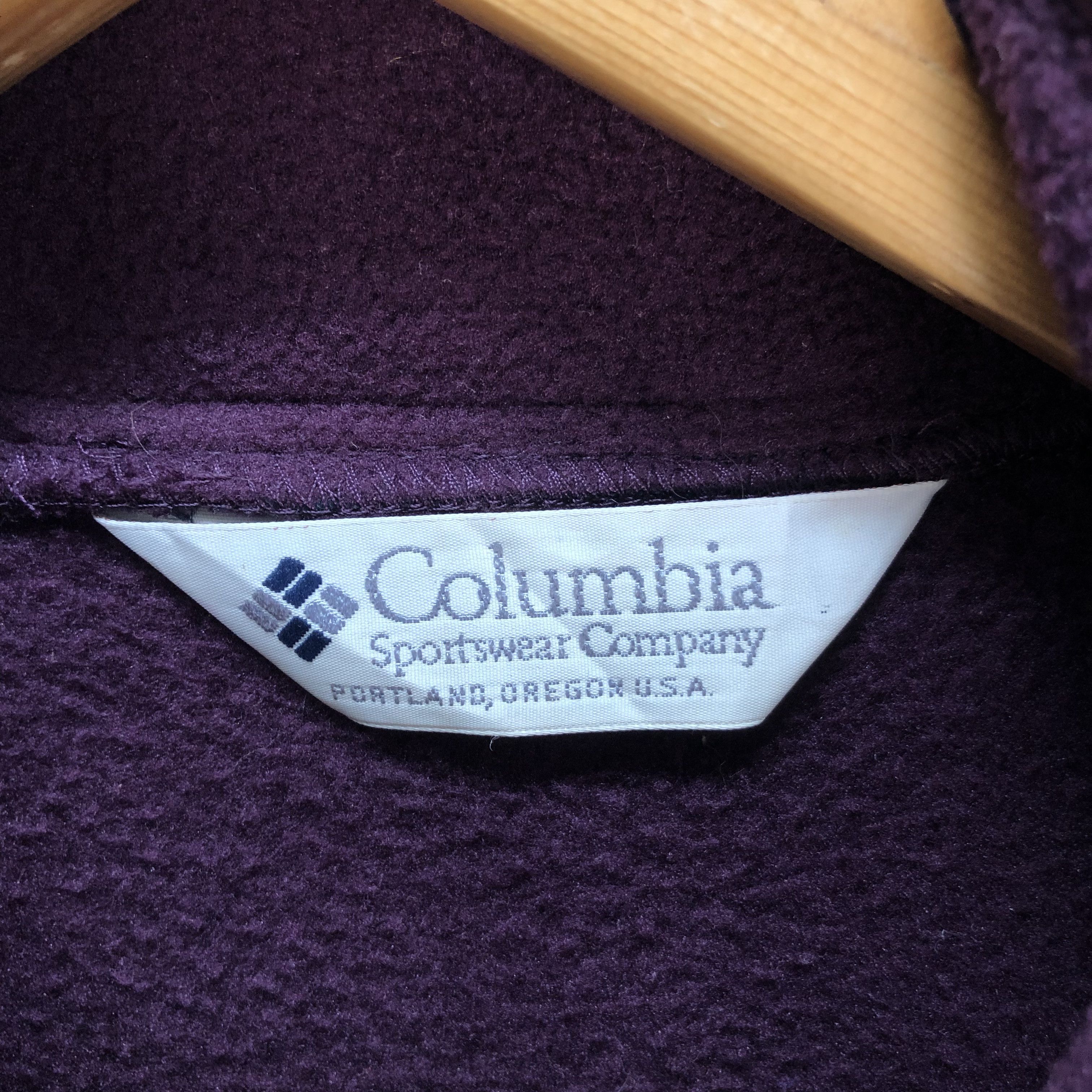 Columbia COLUMBIA SNAP BUTTON PURPLE FLEECE #6396-64 Size US XL / EU 56 / 4 - 7 Thumbnail