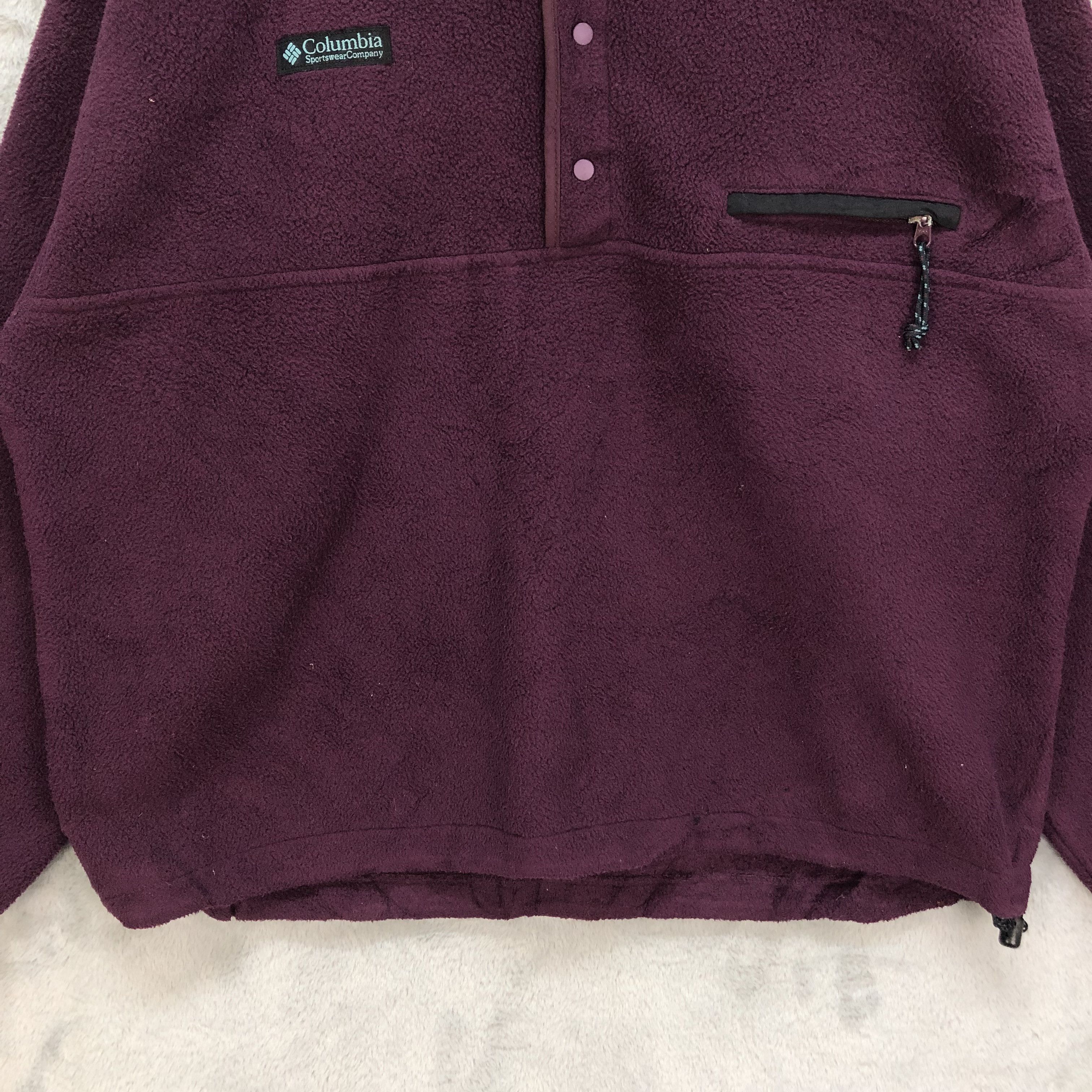 Columbia COLUMBIA SNAP BUTTON PURPLE FLEECE #6396-64 Size US XL / EU 56 / 4 - 4 Thumbnail