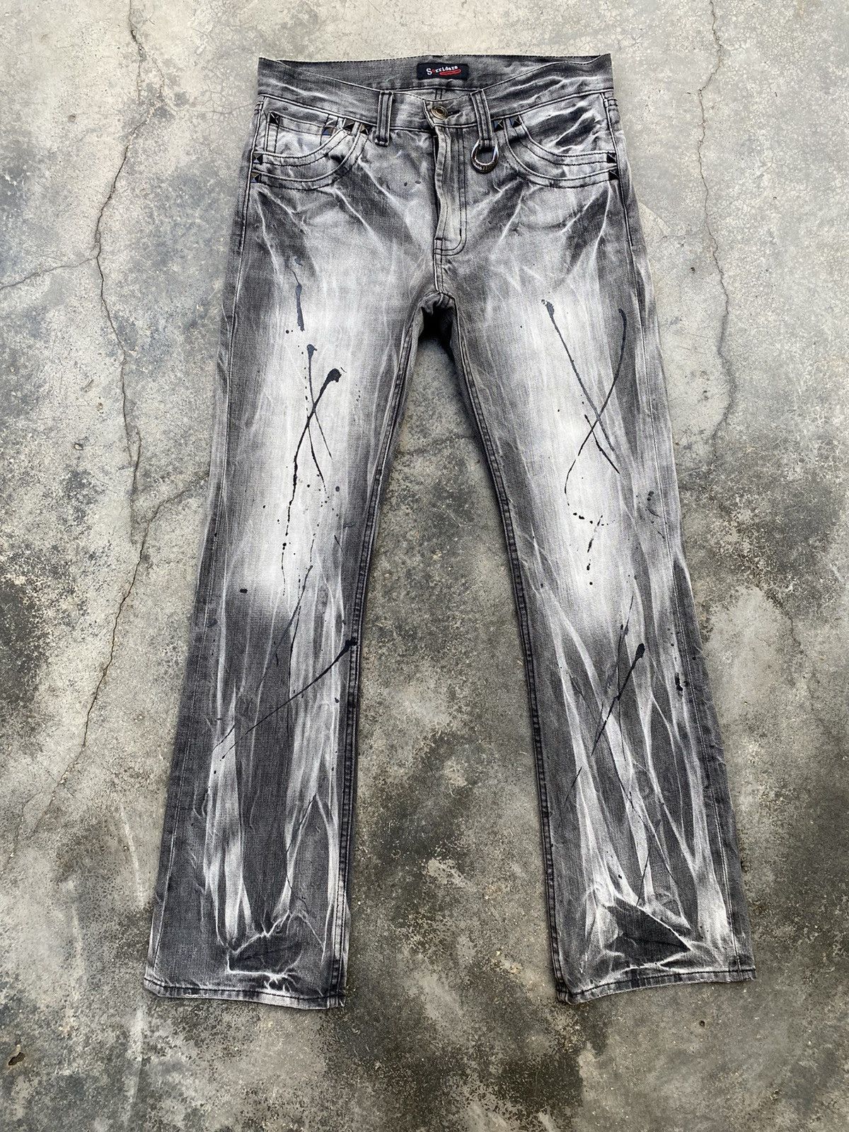 Japanese Brand Vintage Sorridere Flared Distressed Denim Pants Size US 32 / EU 48 - 1 Thumbnail