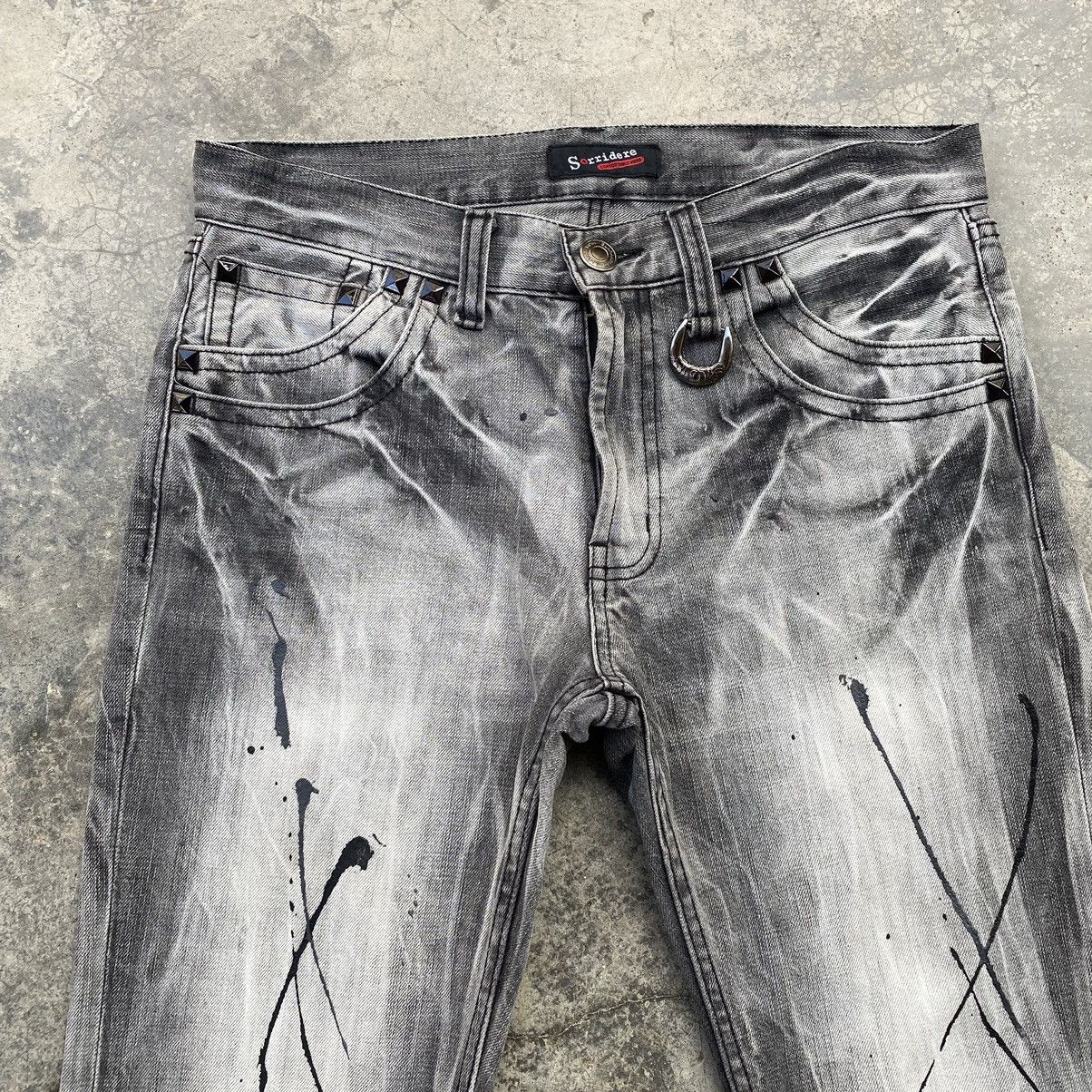 Japanese Brand Vintage Sorridere Flared Distressed Denim Pants Size US 32 / EU 48 - 3 Thumbnail