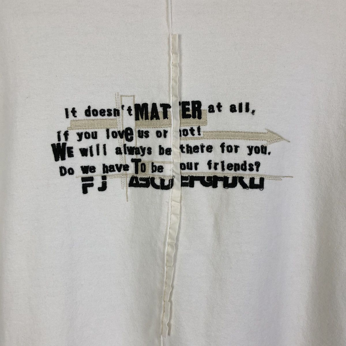 Japanese Brand Ficce Jeans Embroidered LongSleeve Tshirt Size US L / EU 52-54 / 3 - 3 Thumbnail