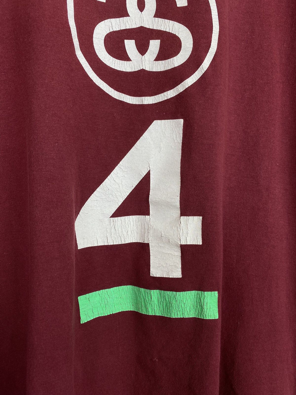 Other VTG Stussy men’s big logo distressed t shirt size M burgundy Size US M / EU 48-50 / 2 - 8 Thumbnail