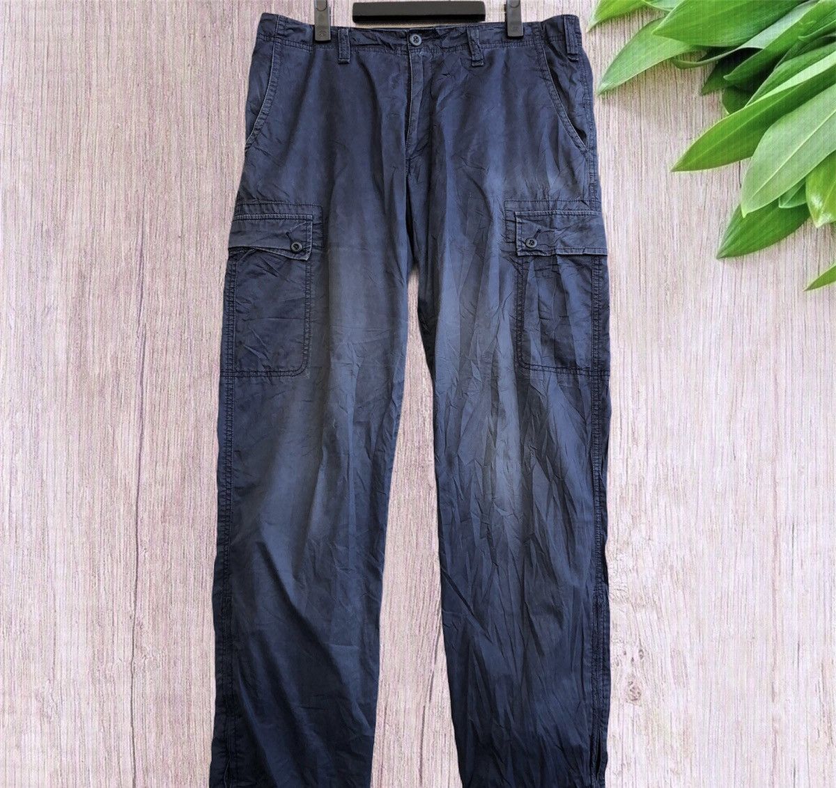 Uniqlo Vintage Uniqlo Faded utility Cargo Nylon Pants Size US 36 / EU 52 - 3 Thumbnail