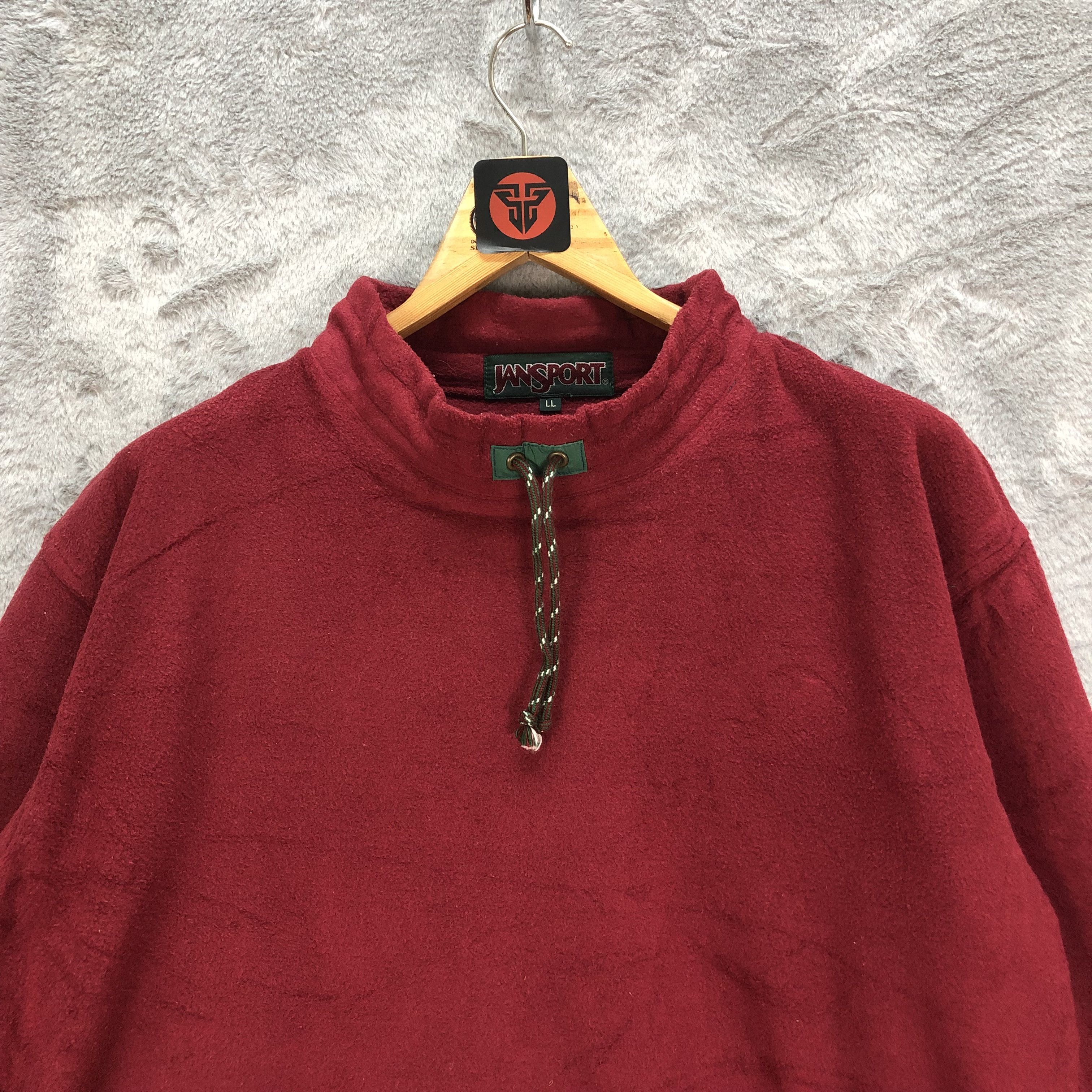 Jansport JANSPORT EMBROIDERY BACK LOGO RED FLEECE #6393-64 Size US L / EU 52-54 / 3 - 4 Thumbnail