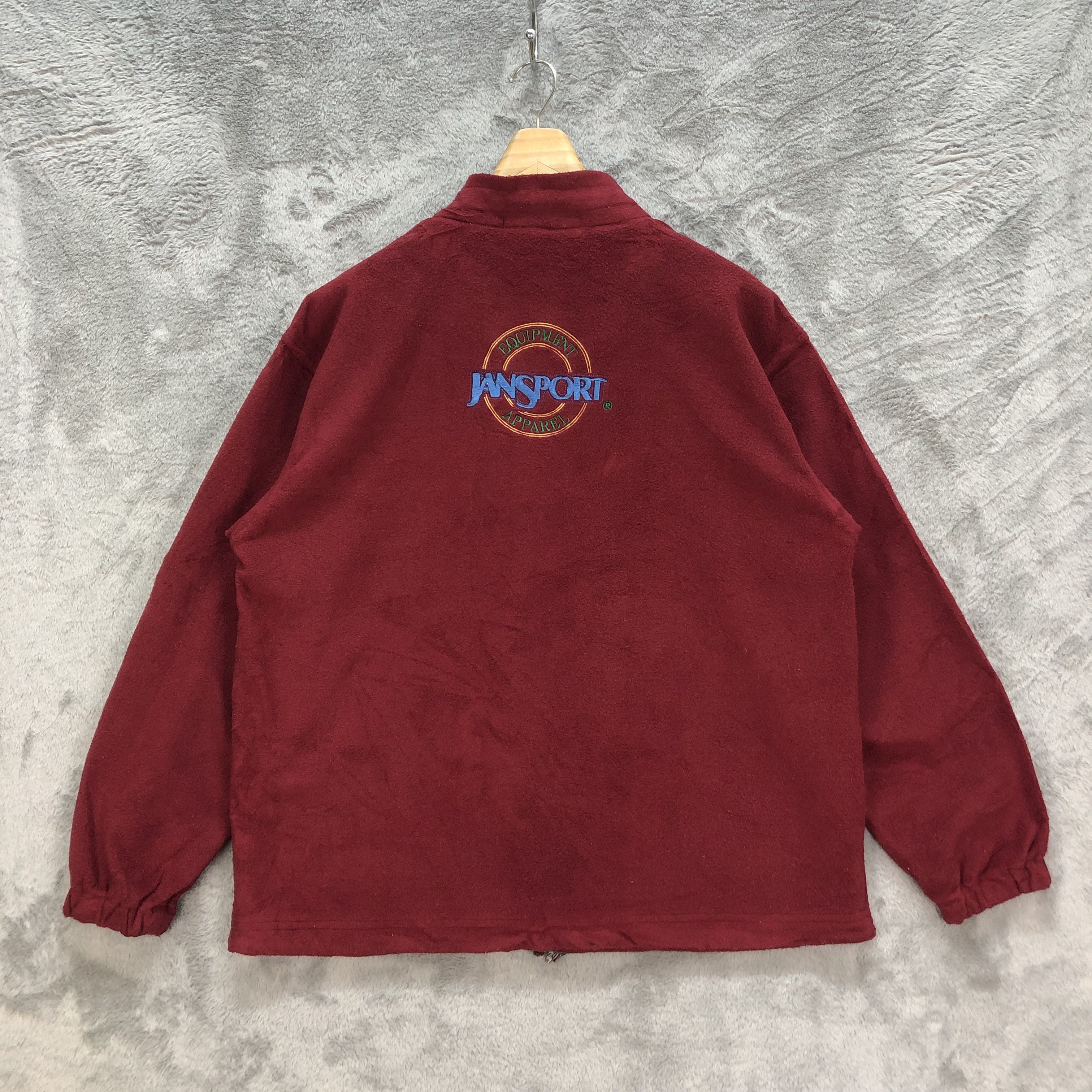 Jansport JANSPORT EMBROIDERY BACK LOGO RED FLEECE #6393-64 Size US L / EU 52-54 / 3 - 1 Thumbnail