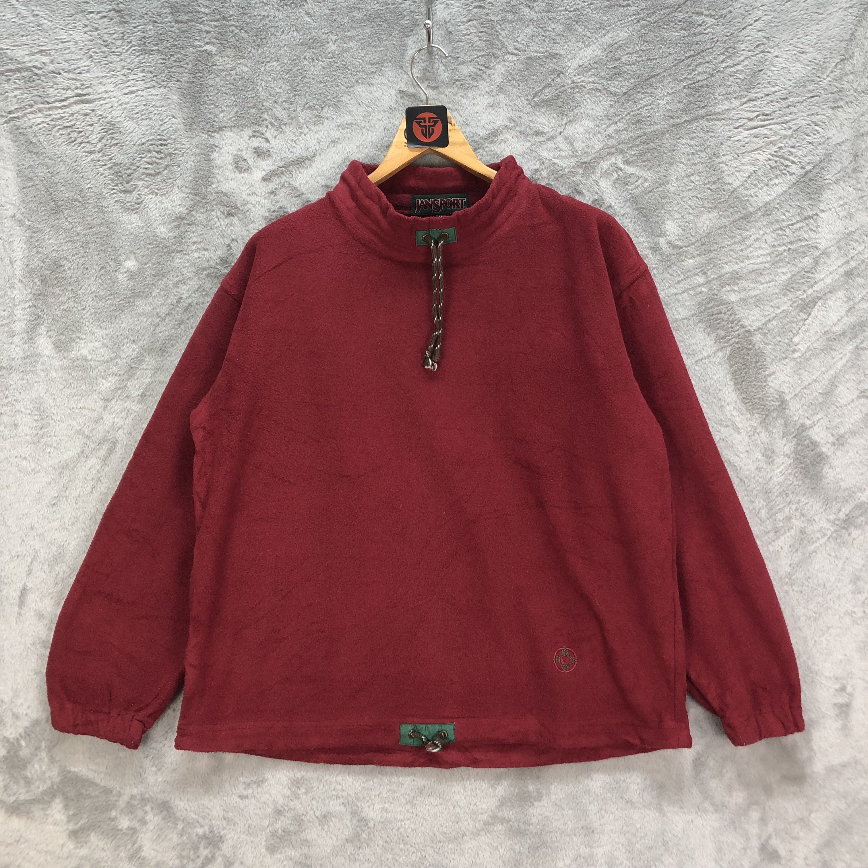 Jansport JANSPORT EMBROIDERY BACK LOGO RED FLEECE #6393-64 Size US L / EU 52-54 / 3 - 3 Thumbnail
