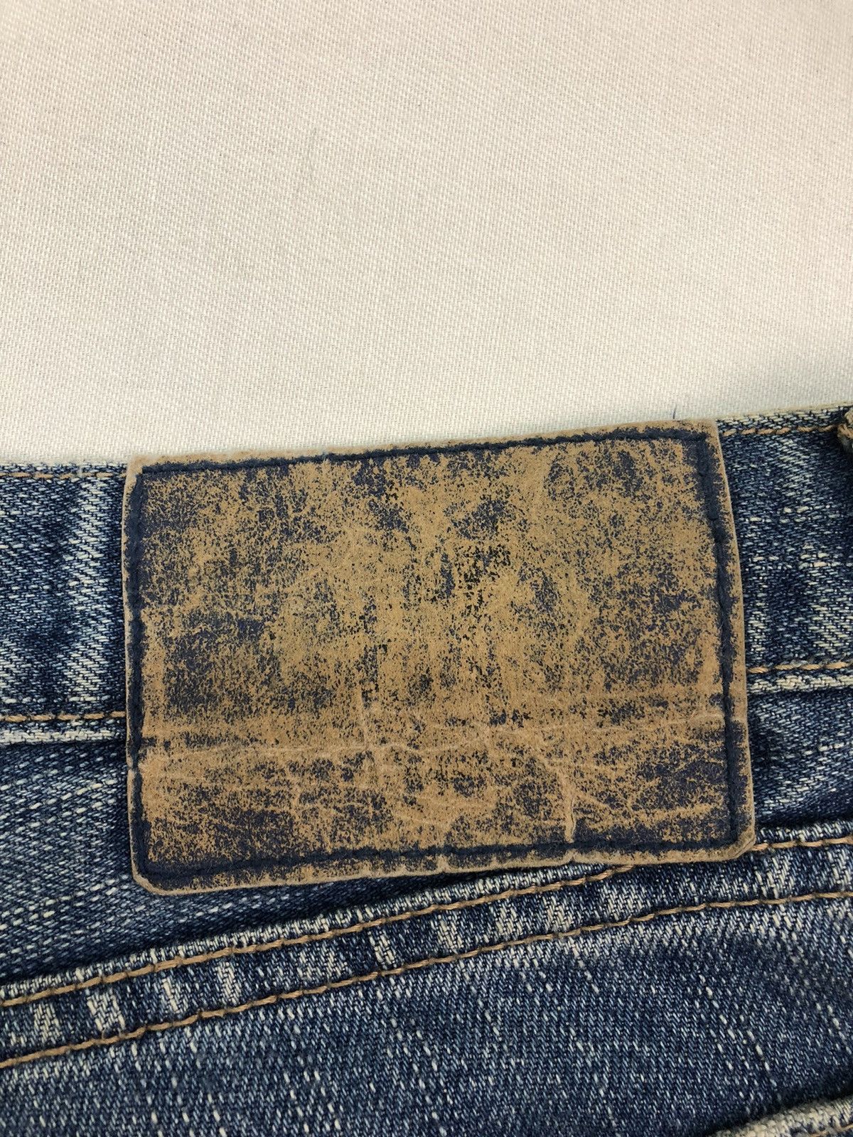 PPFM Rare Japanese PPFM Guitar Free Peace Design Denim Size US 35 - 10 Thumbnail