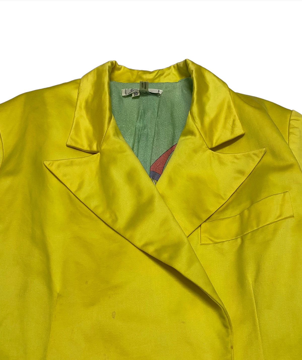Emilio Pucci Vintage Emilio Pucci Silk Women Blazer Jacket Size L / US 10 / IT 46 - 5 Thumbnail