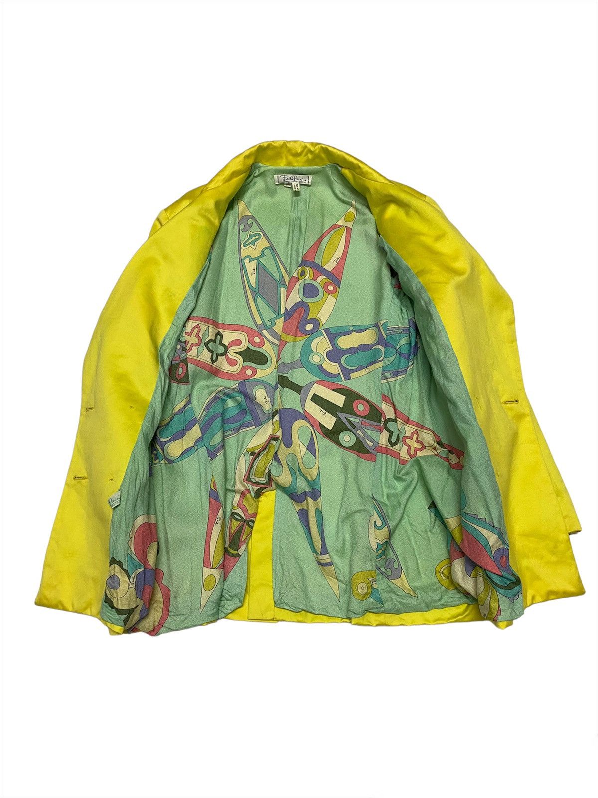 Emilio Pucci Vintage Emilio Pucci Silk Women Blazer Jacket Size L / US 10 / IT 46 - 2 Thumbnail