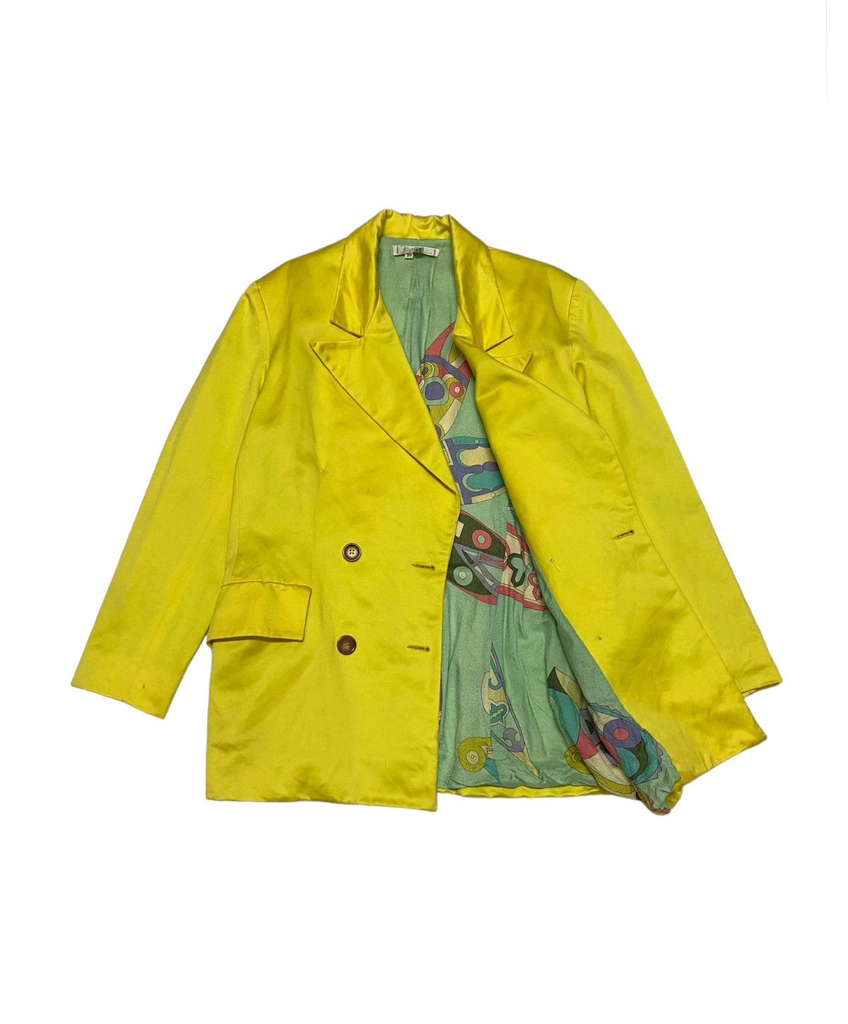 Emilio Pucci Vintage Emilio Pucci Silk Women Blazer Jacket Size L / US 10 / IT 46 - 11 Thumbnail