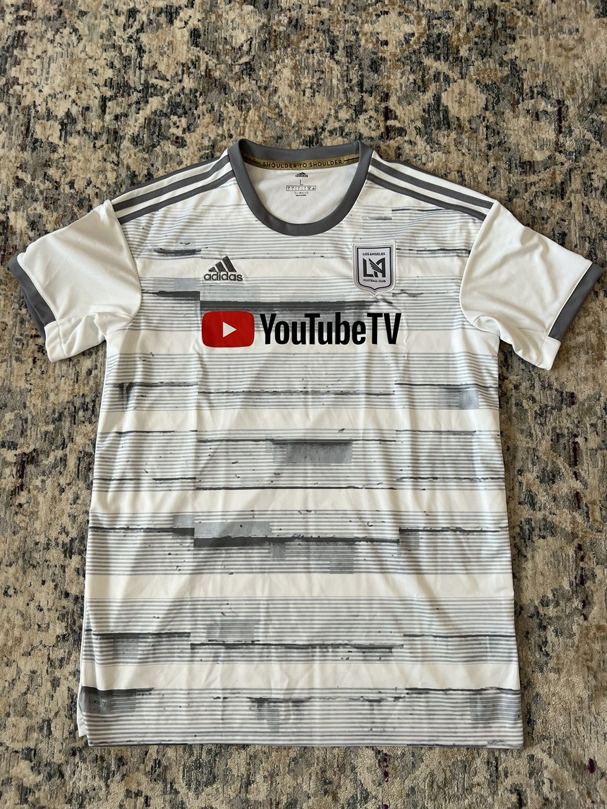 Adidas Adidas Soccer Jersey LA Soccer Club Sz L Size US L / EU 52-54 / 3 - 1 Thumbnail