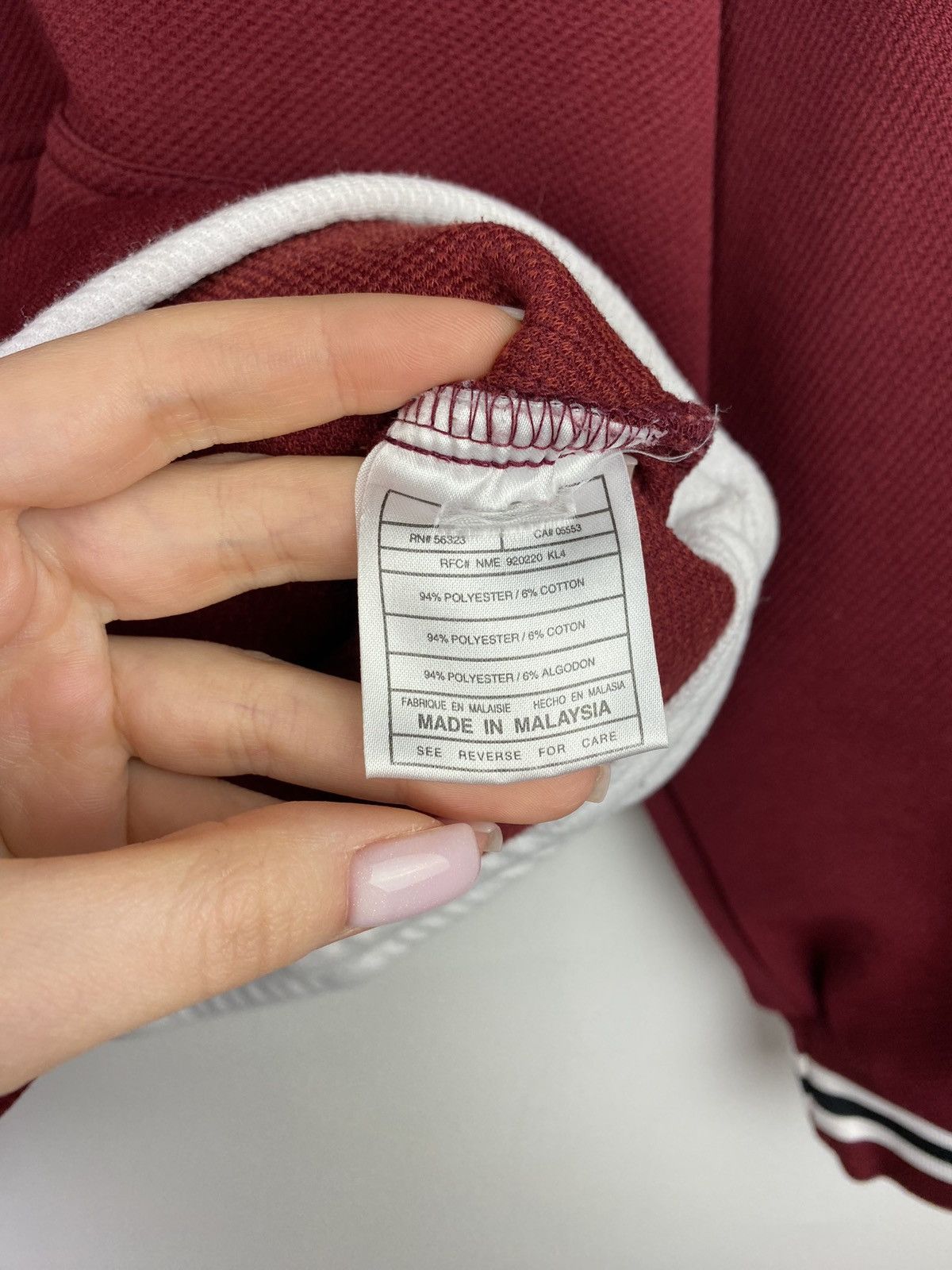 Nike × Vintage VTG 90s Nike Y2K full zip men’s track top size M burgundy Size US M / EU 48-50 / 2 - 17 Thumbnail