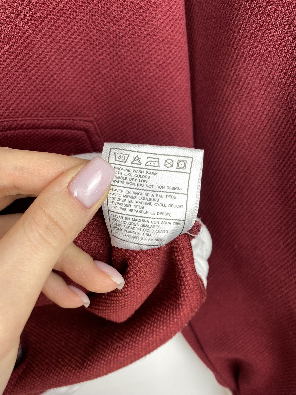 Nike × Vintage VTG 90s Nike Y2K full zip men’s track top size M burgundy Size US M / EU 48-50 / 2 - 18 Thumbnail