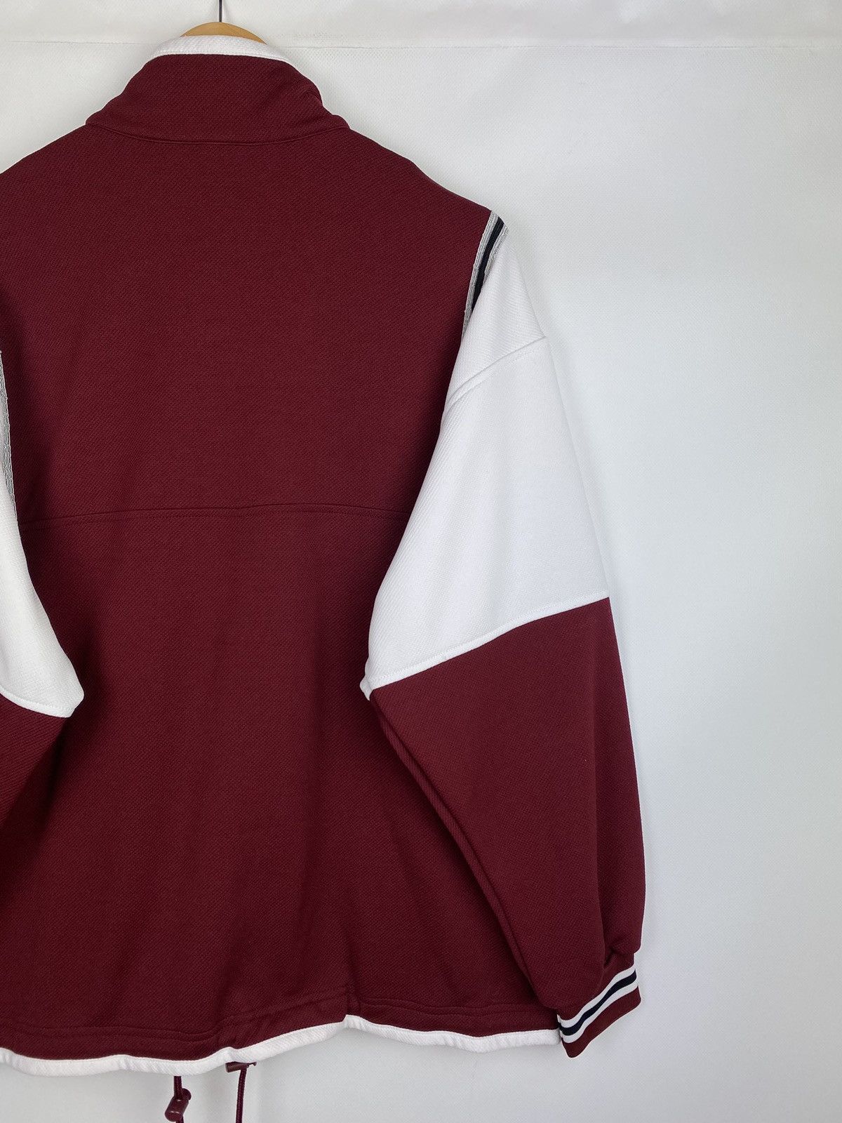 Nike × Vintage VTG 90s Nike Y2K full zip men’s track top size M burgundy Size US M / EU 48-50 / 2 - 21 Thumbnail