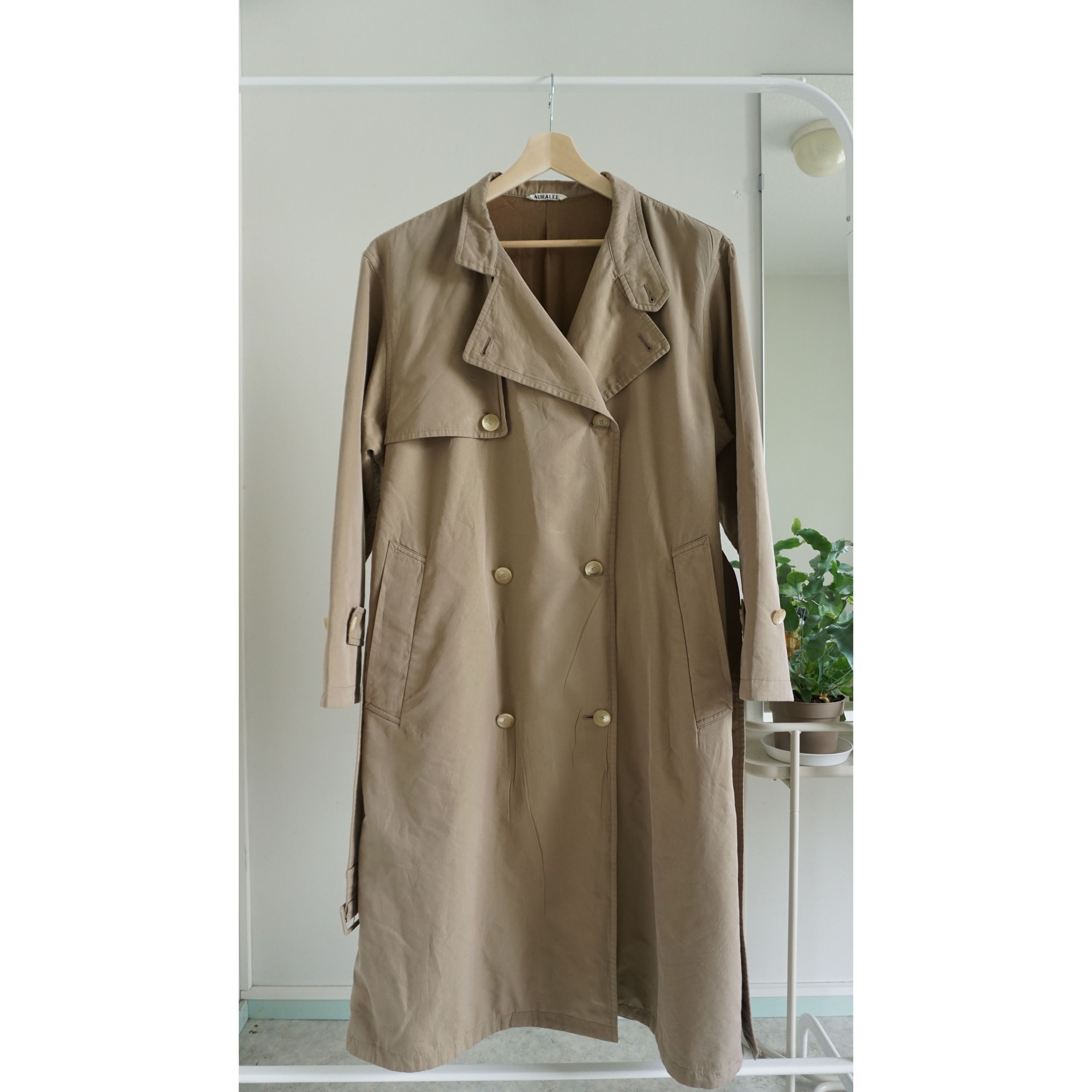 Auralee auralee washed finx cupro twill long coat | Grailed