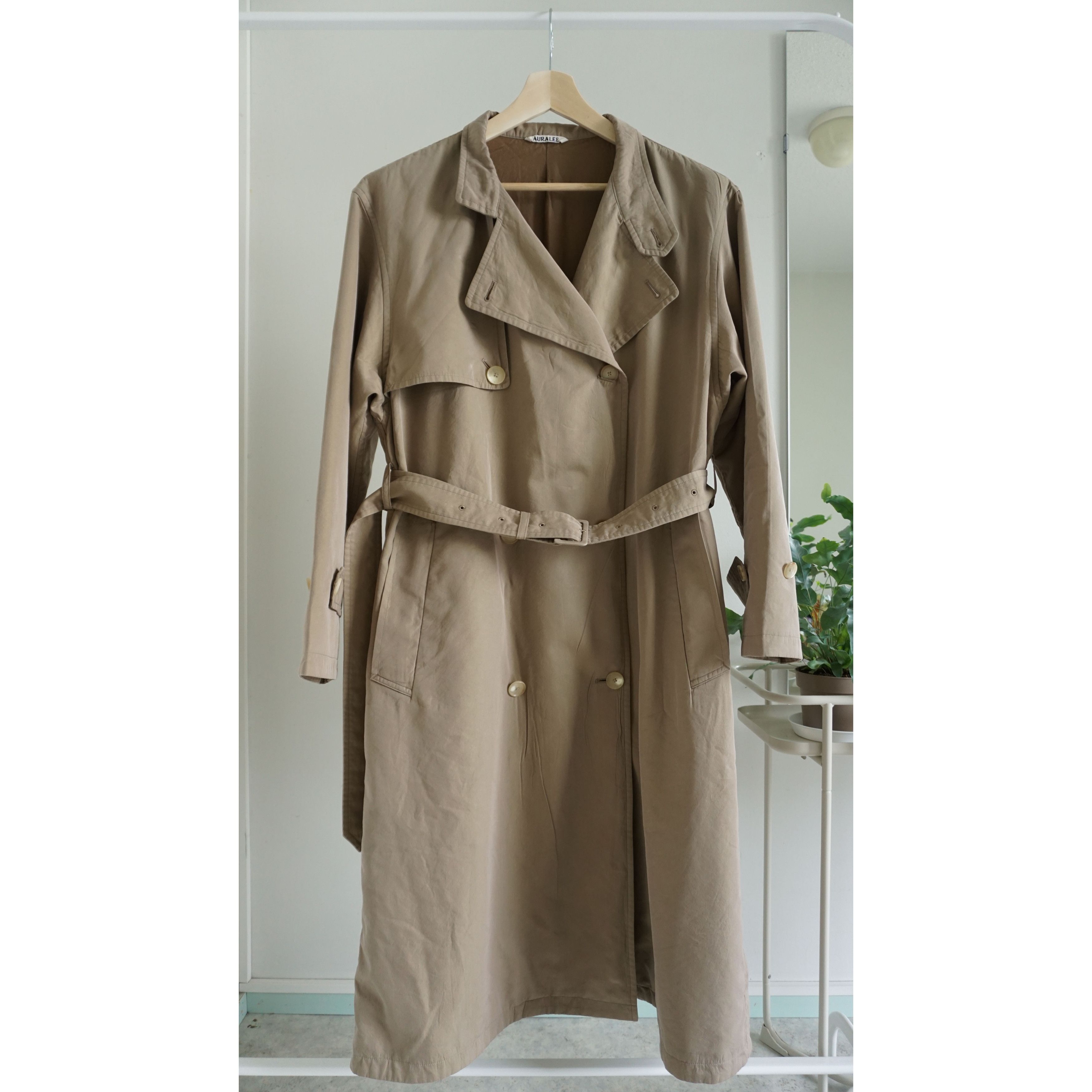 Auralee auralee washed finx cupro twill long coat | Grailed