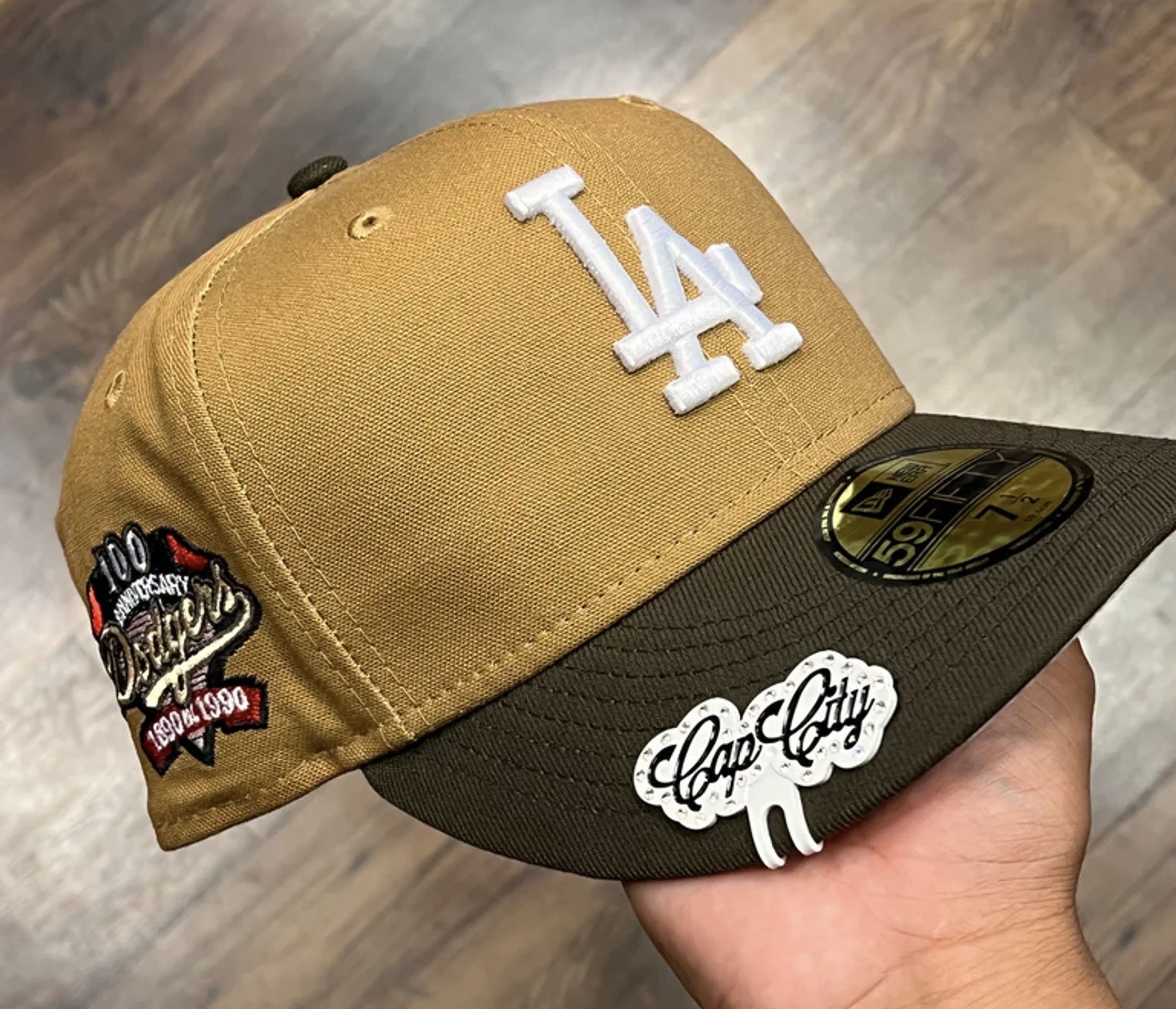 New Era 7 1/4 LA Dodgers 100th Anniversary Patch Grailed