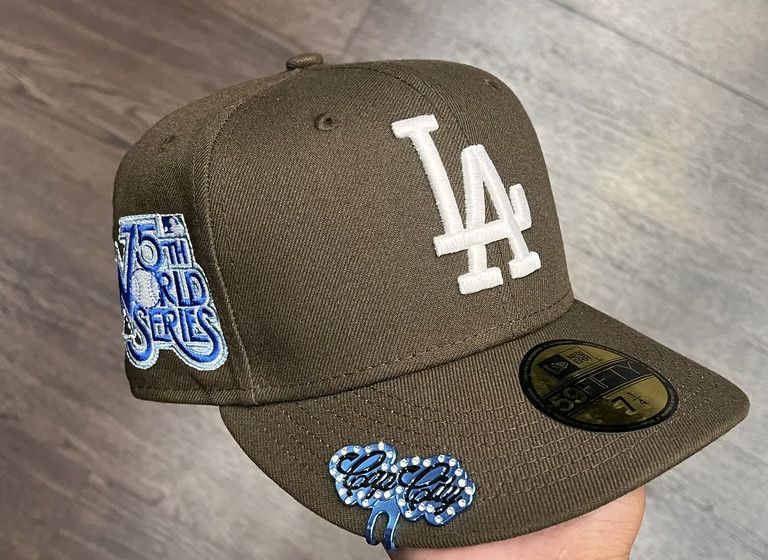 New Era 7 1/2 LA Dodgers 75th World Series Patch | Grailed