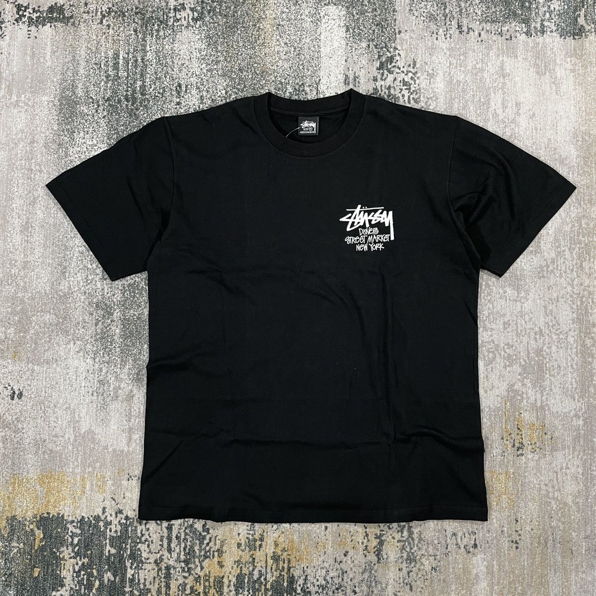 STUSSY DSM NY TEE BLACK LARGE