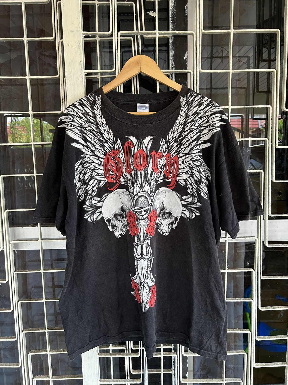 Affliction CROSS💥SKULLS AND ROSES GLORY CROSS LOGO🔥 Size US XL / EU 56 / 4 - 1 Thumbnail