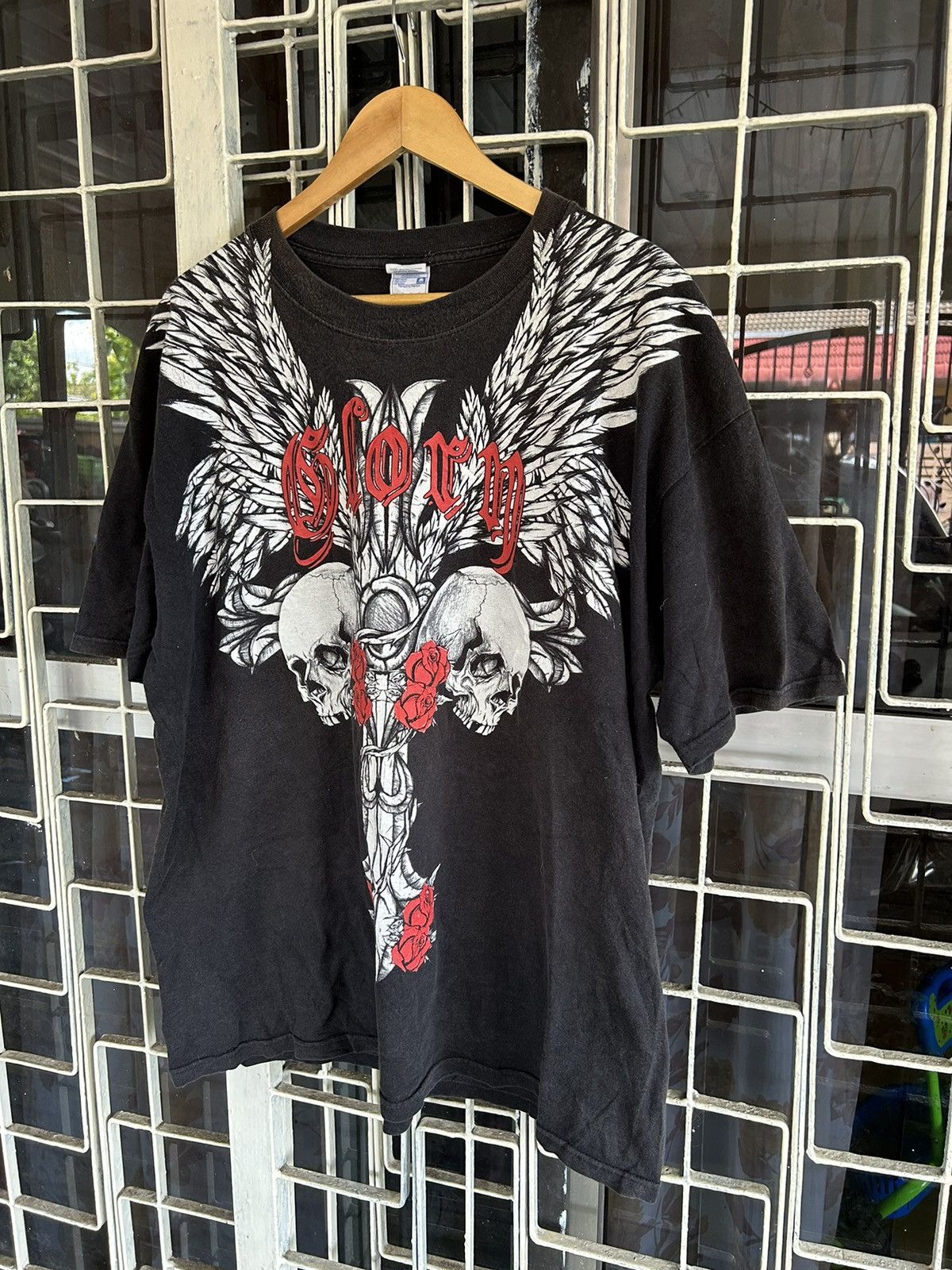 Affliction CROSS💥SKULLS AND ROSES GLORY CROSS LOGO🔥 Size US XL / EU 56 / 4 - 2 Thumbnail