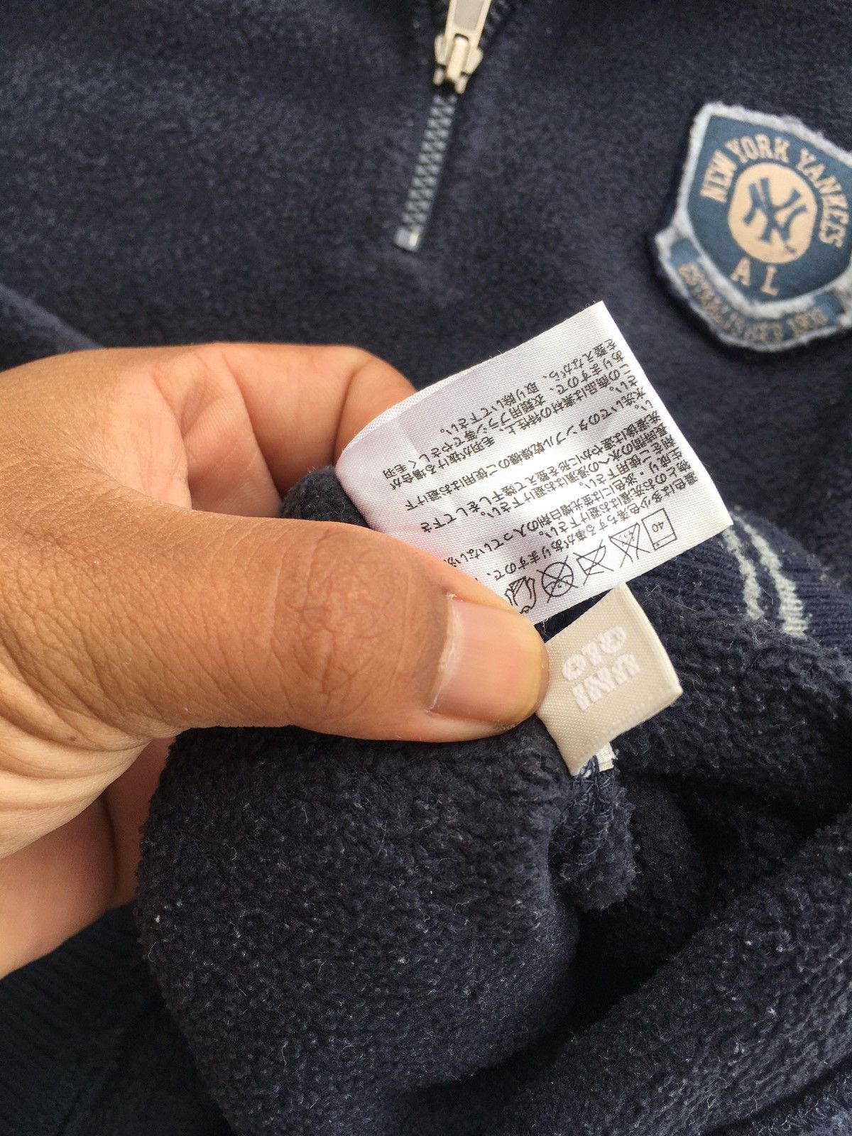 MLB Rare New York Yankees NY Fleece Sweater Jacket MLB Size US L / EU 52-54 / 3 - 9 Thumbnail