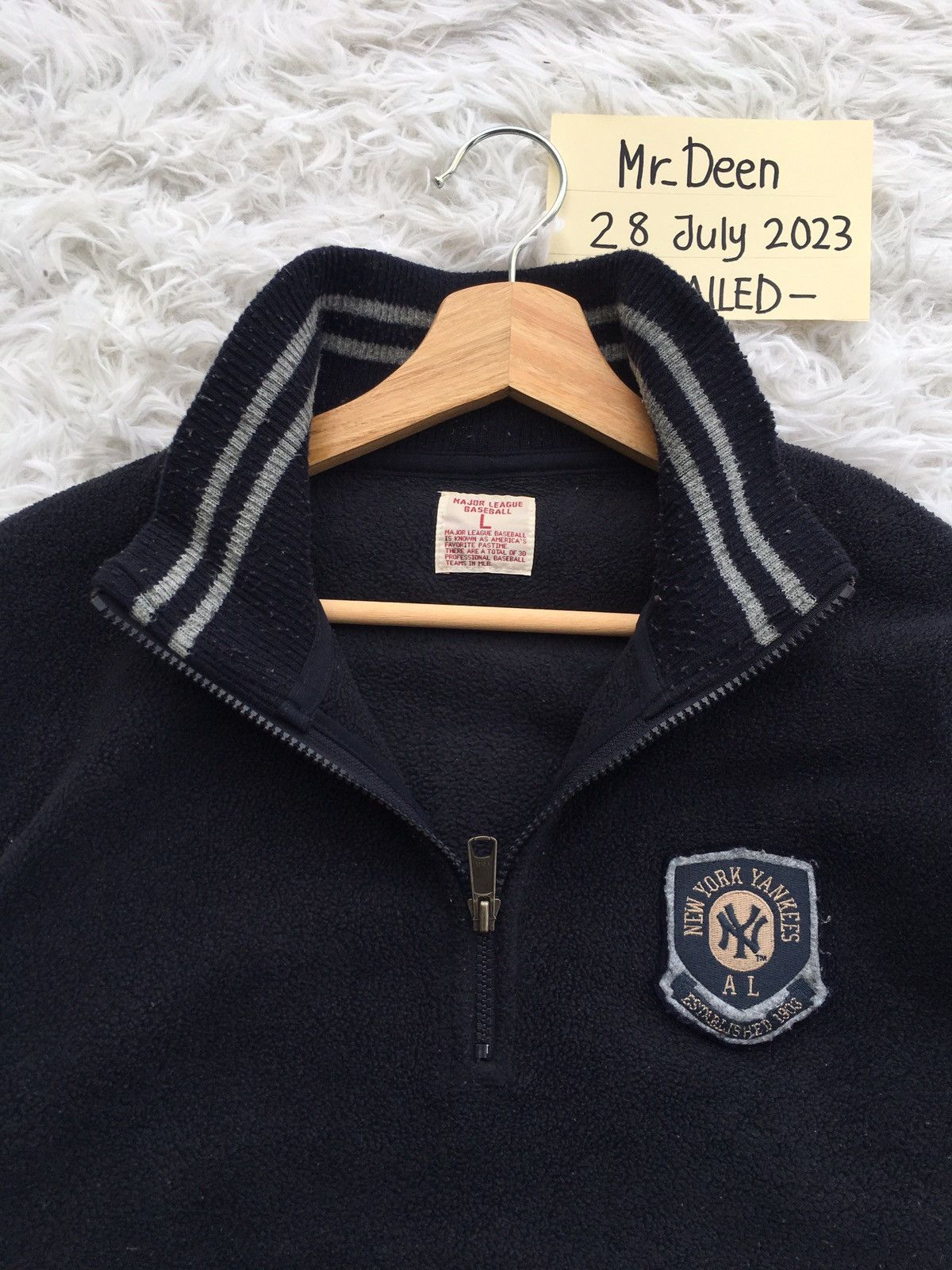 MLB Rare New York Yankees NY Fleece Sweater Jacket MLB Size US L / EU 52-54 / 3 - 6 Thumbnail