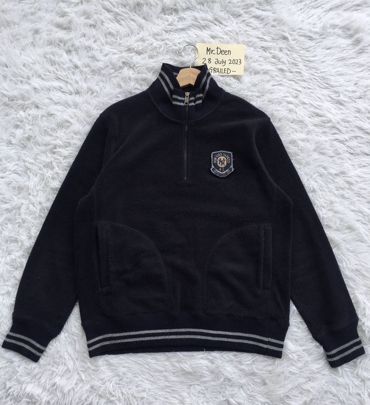 MLB Rare New York Yankees NY Fleece Sweater Jacket MLB Size US L / EU 52-54 / 3 - 2 Thumbnail