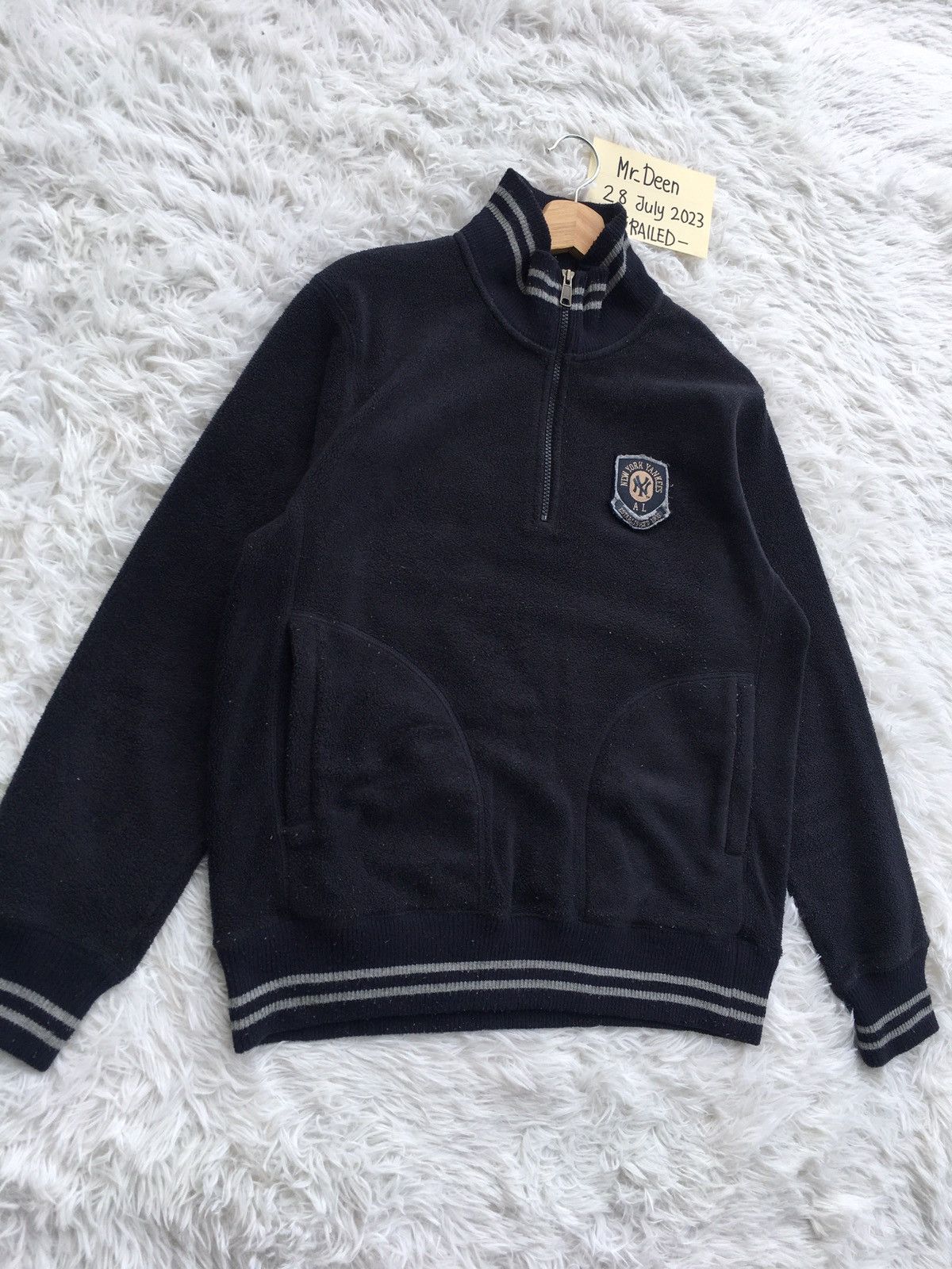 MLB Rare New York Yankees NY Fleece Sweater Jacket MLB Size US L / EU 52-54 / 3 - 3 Thumbnail