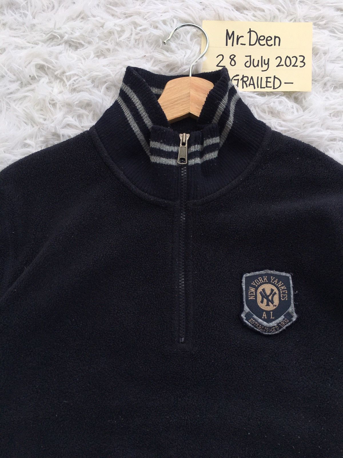 MLB Rare New York Yankees NY Fleece Sweater Jacket MLB Size US L / EU 52-54 / 3 - 1 Thumbnail