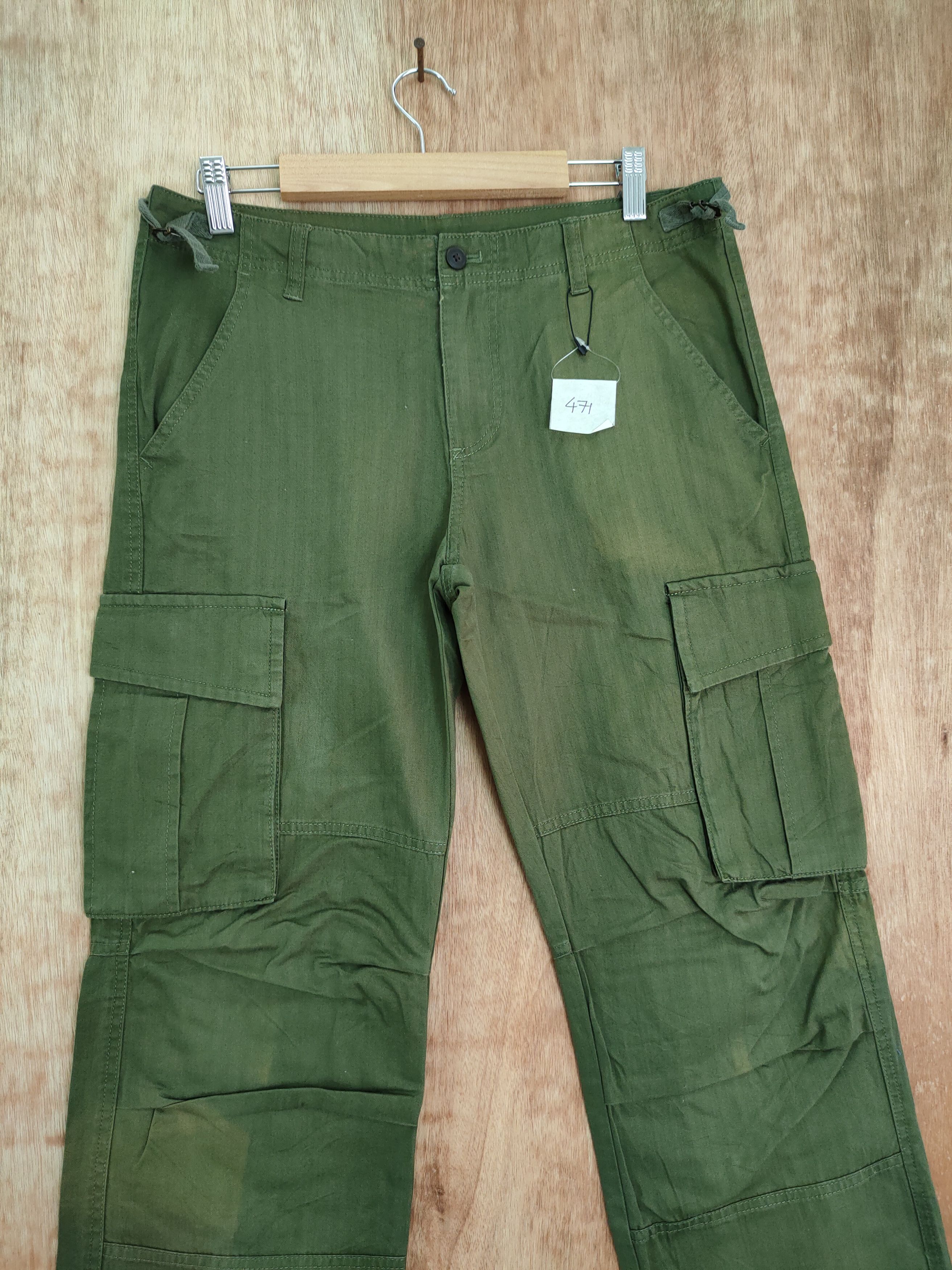 Japanese Brand × Takeo Kikuchi DL Takeo Kikuchi TK faded green multipocket cargo pants #471 Size US 30 / EU 46 - 4 Thumbnail