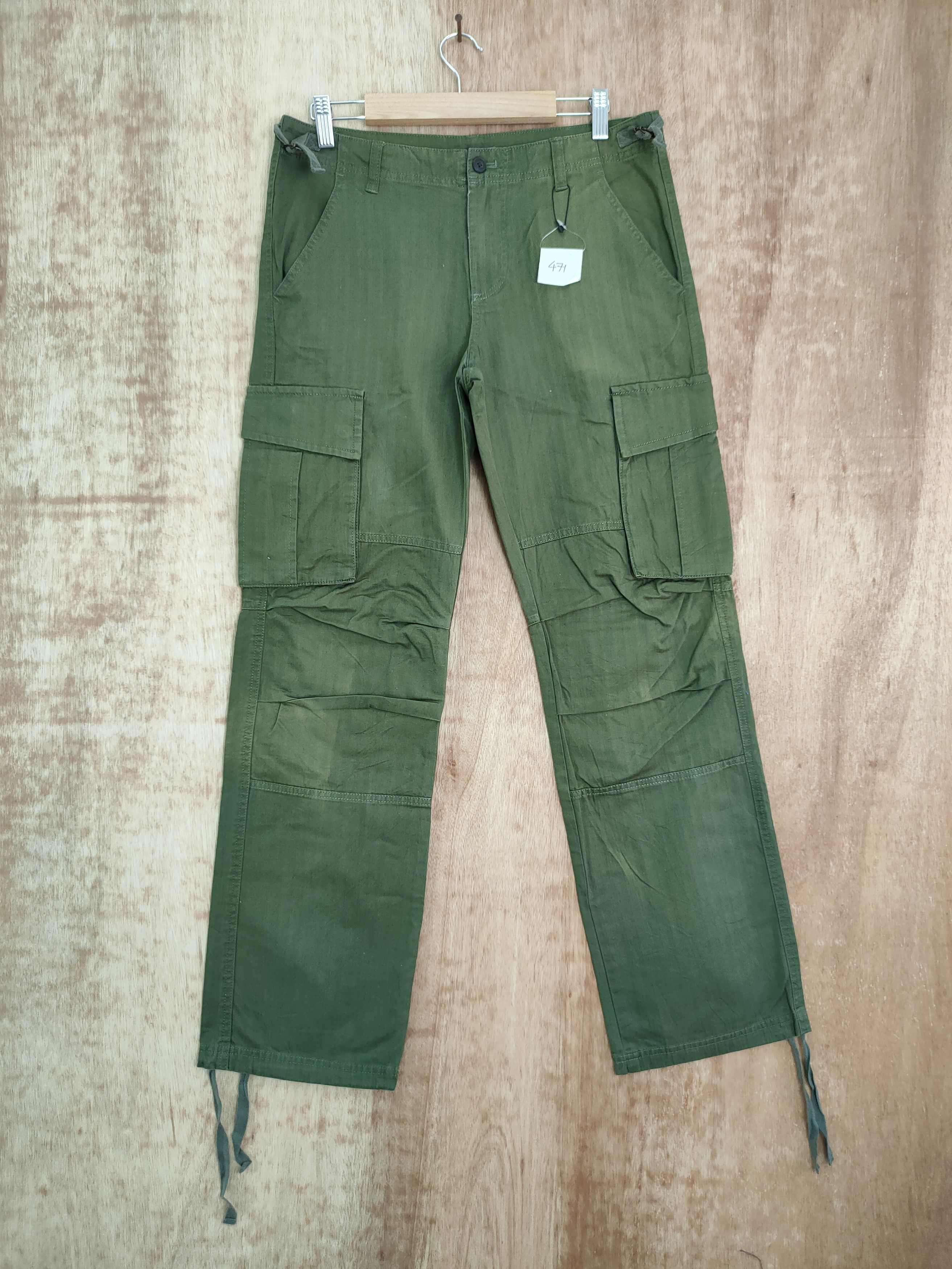 Japanese Brand × Takeo Kikuchi DL Takeo Kikuchi TK faded green multipocket cargo pants #471 Size US 30 / EU 46 - 1 Thumbnail