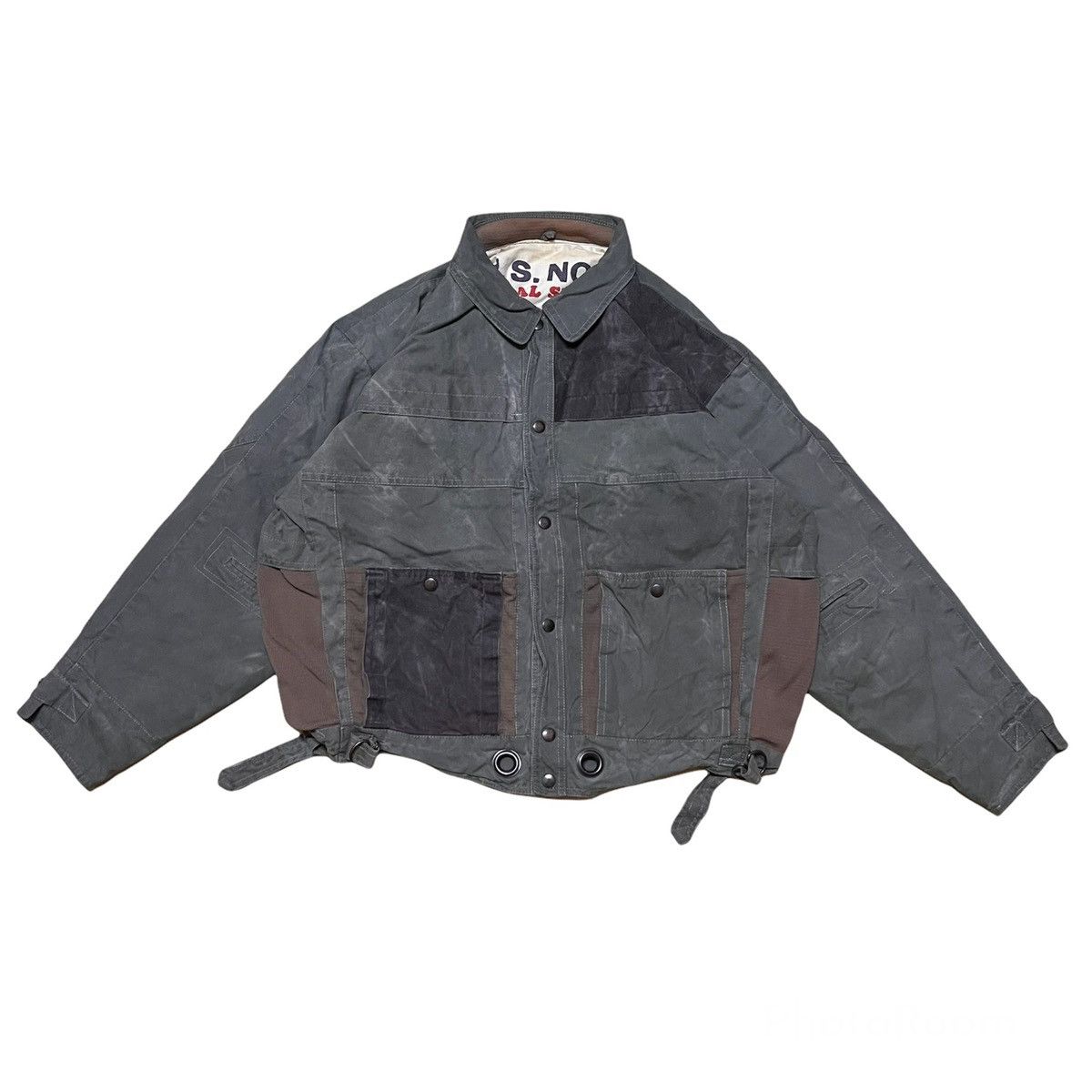 Japanese Brand Wakie Talkie Big Logo Reversible Jacket Distressed Style Size US XL / EU 56 / 4 - 3 Thumbnail