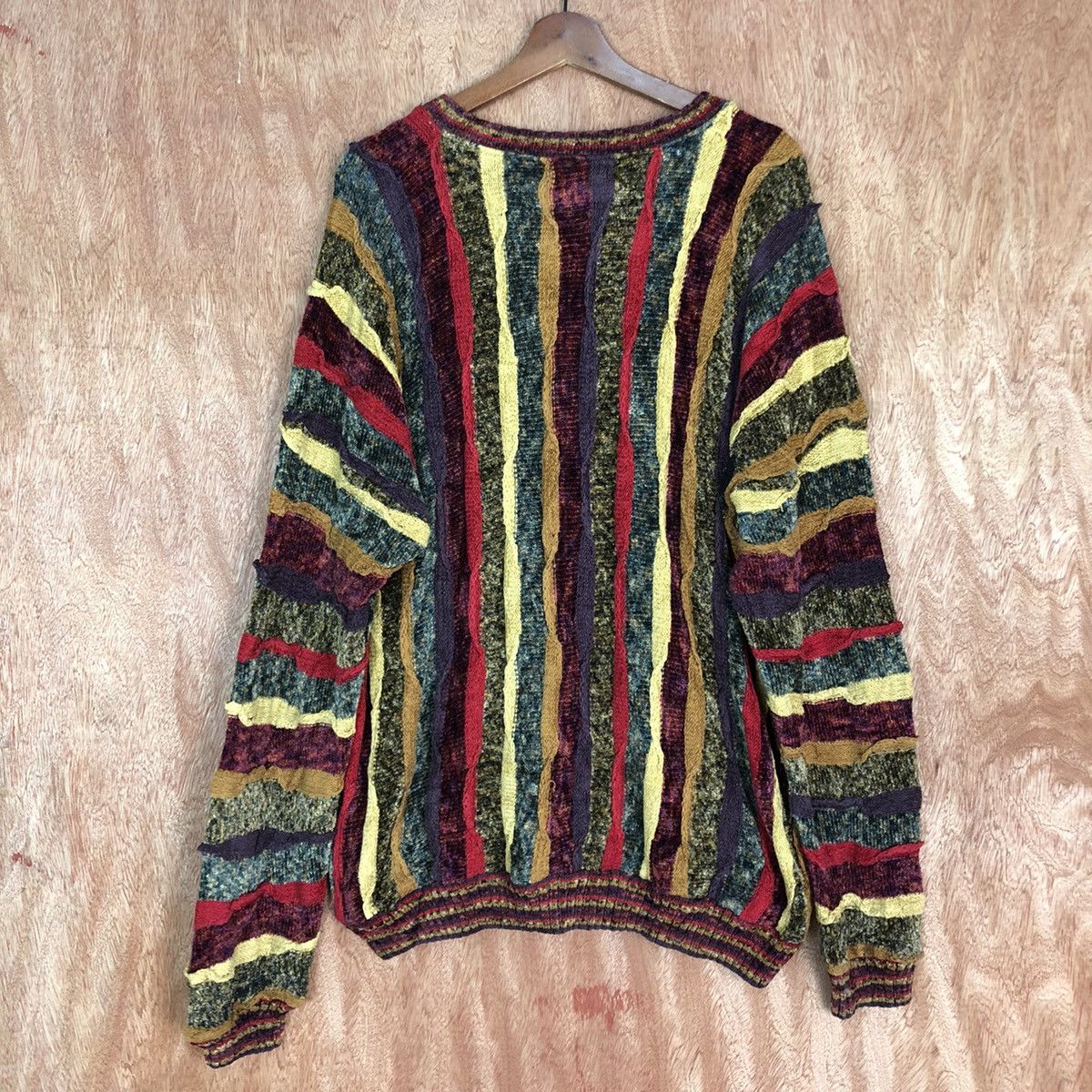 Homespun Knitwear DL Thor Thompson rayon stripe Like coogi Knit #c668 Size US XL / EU 56 / 4 - 14 Thumbnail