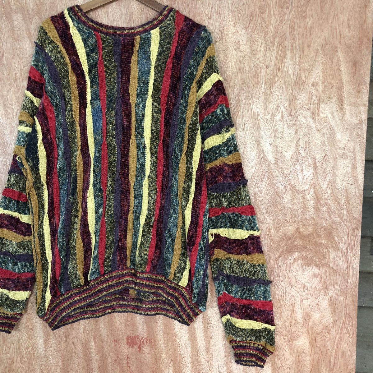 Homespun Knitwear DL Thor Thompson rayon stripe Like coogi Knit #c668 Size US XL / EU 56 / 4 - 5 Thumbnail